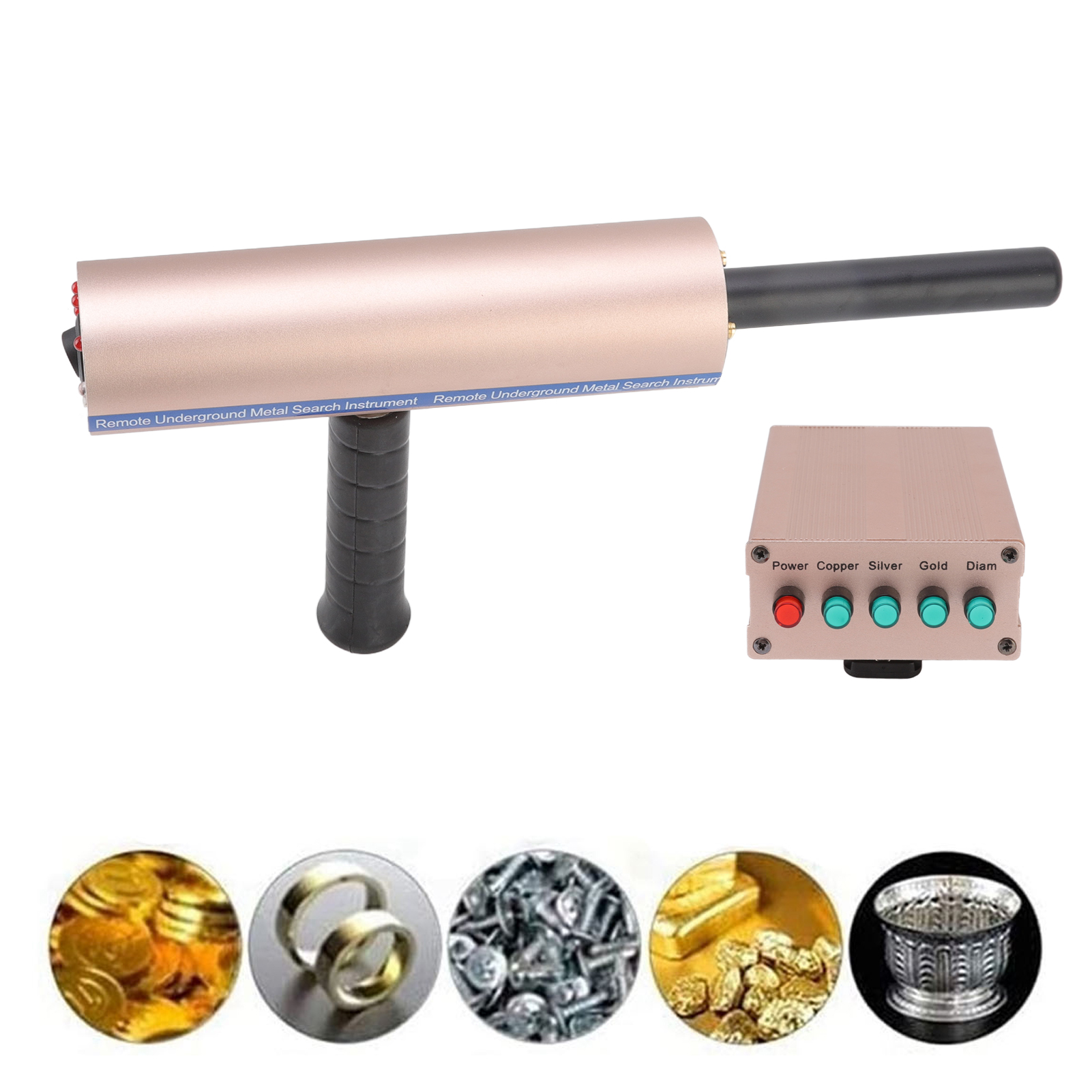 Aks Metalldetektor-suchsystem Mit Einer Suchtiefe Von 25 Metern, 3-antennen-design, Einer Reichweite Von 1200 Metern Und Einer Europäischen Standard-netzspannung Von 100 Bis 240 V.