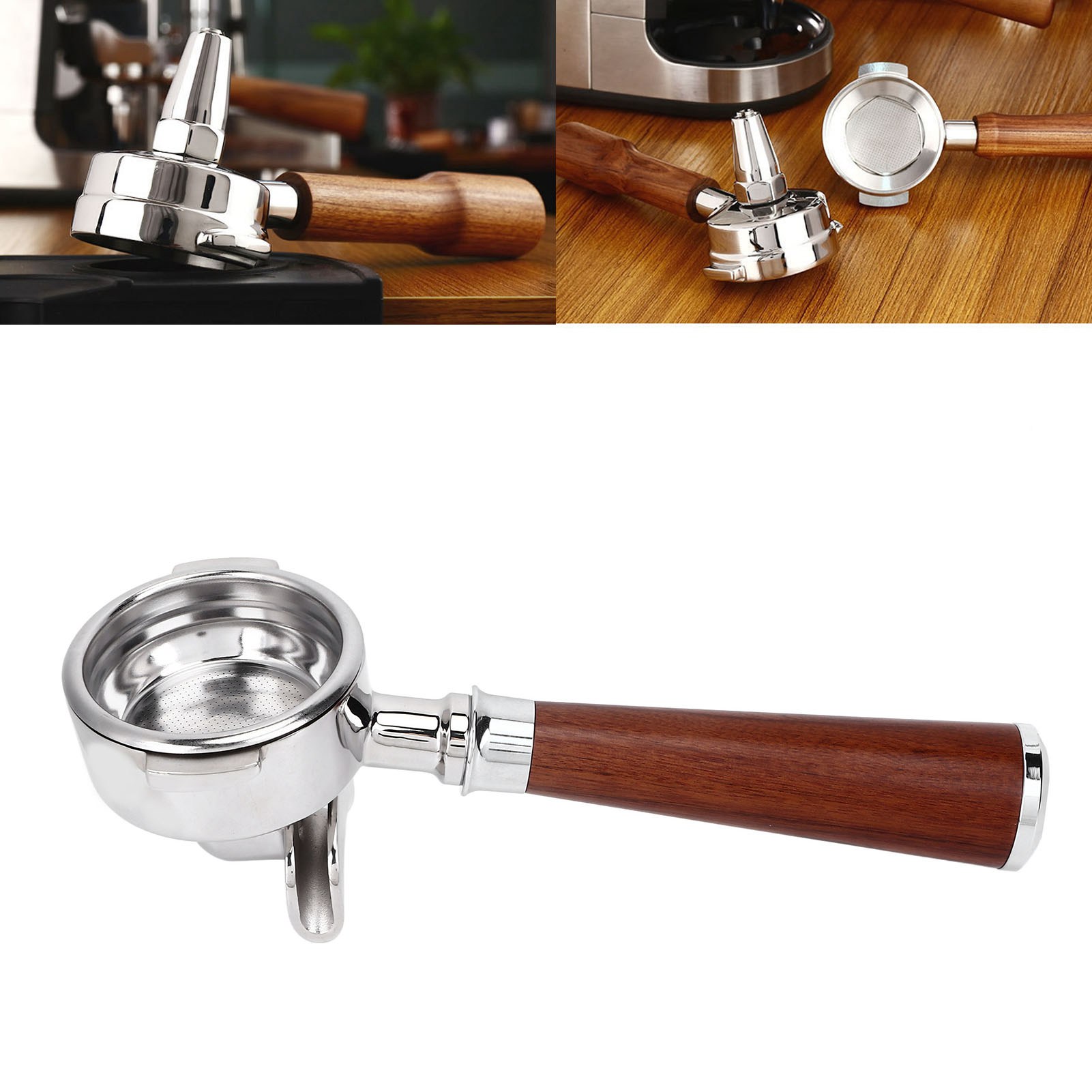 58-mm-espressofilterhalter, Rosenholz-filterhalter Für Italienische Kaffeemaschinen