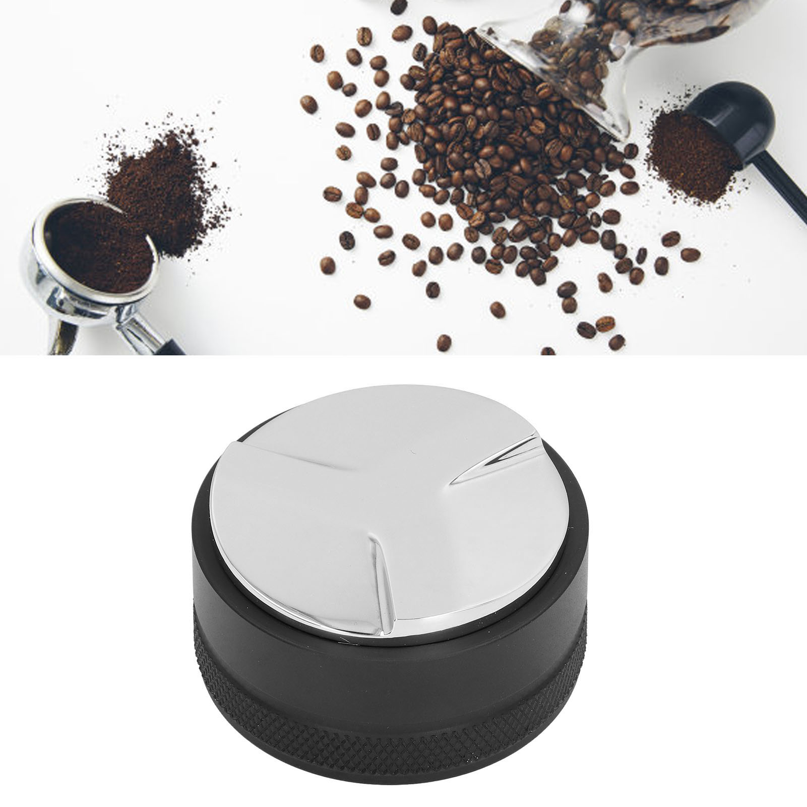 Verstellbarer Kaffeetamper Mit Paddel, 58 Mm