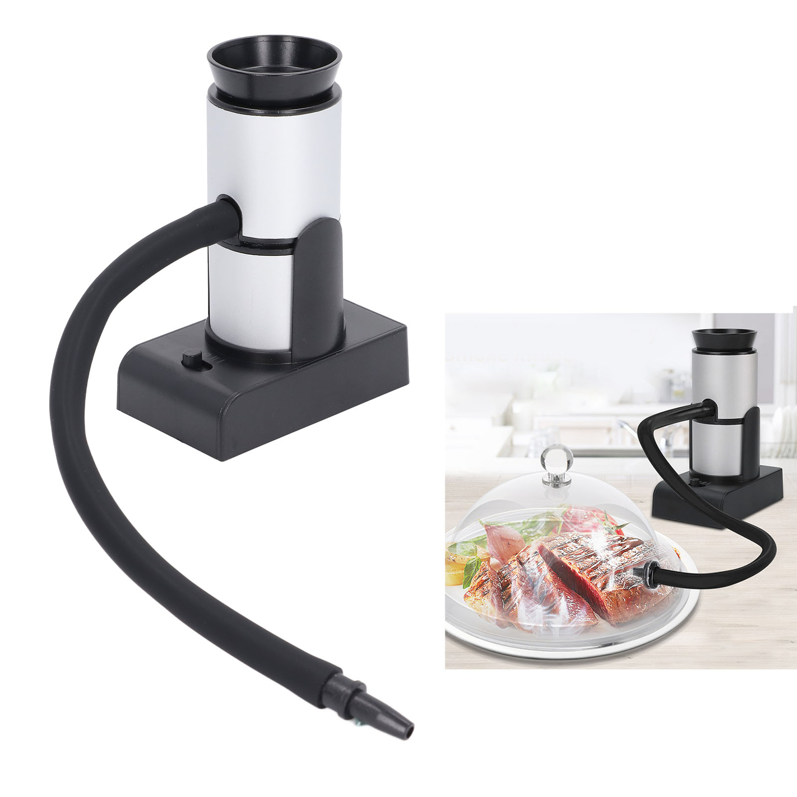 Räucherpistole Für Die Molekularküche, Cocktail-räucherpistole, Steak-räucherpistole, Lachs-räucherpistole, Obstholz-räucherofen, Lieferung Ohne Batterien.