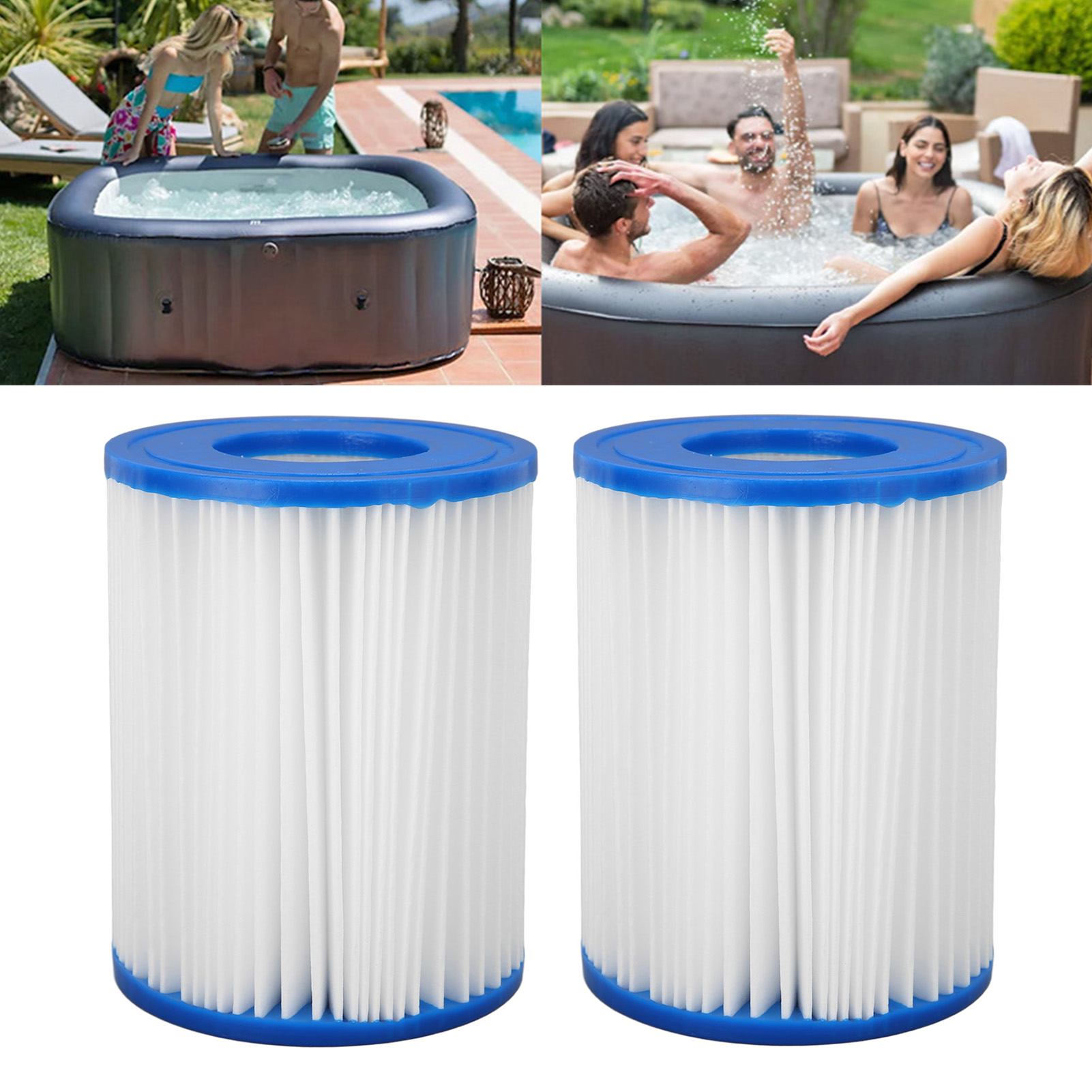 2 Stück/verkauf Von Aufblasbarem Kinderrahmen, Ersatzkartusche Für Spa-poolfilter, Bestway Ii.