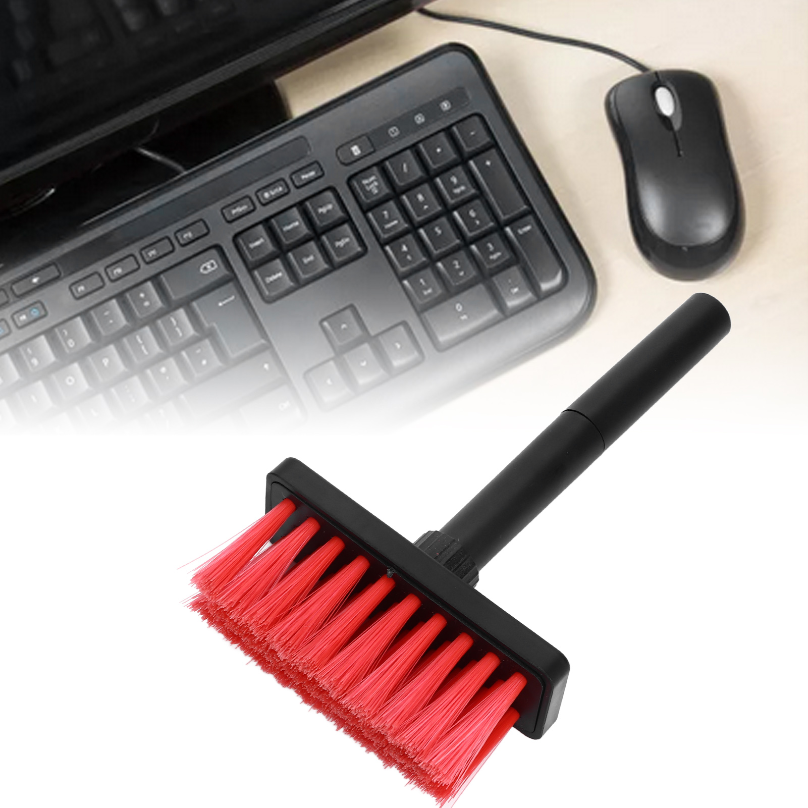 Ohrstöpsel-reinigungsstift, Werkzeug Zur Reinigung Von Computerfugen, 5-in-1 Multifunktionale Reinigungsbürste Für Tastatur Und Kopfhörer (schwarz Und Rot)