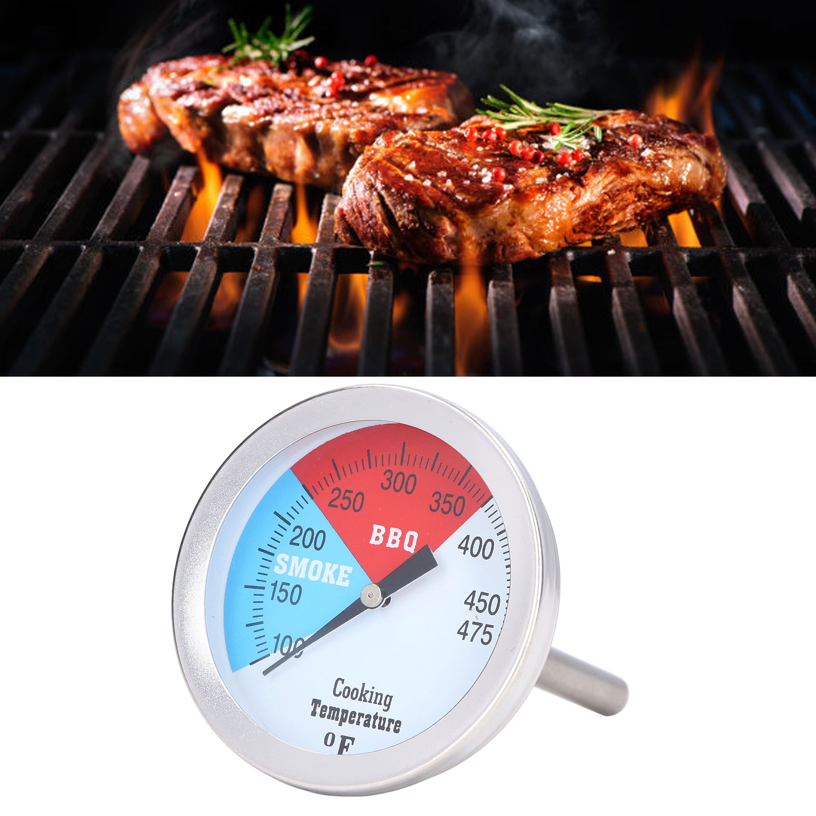 Ts-bx43 Edelstahl-ofen- Und Grillthermometer (grilltemperatur) 100 - 475℉