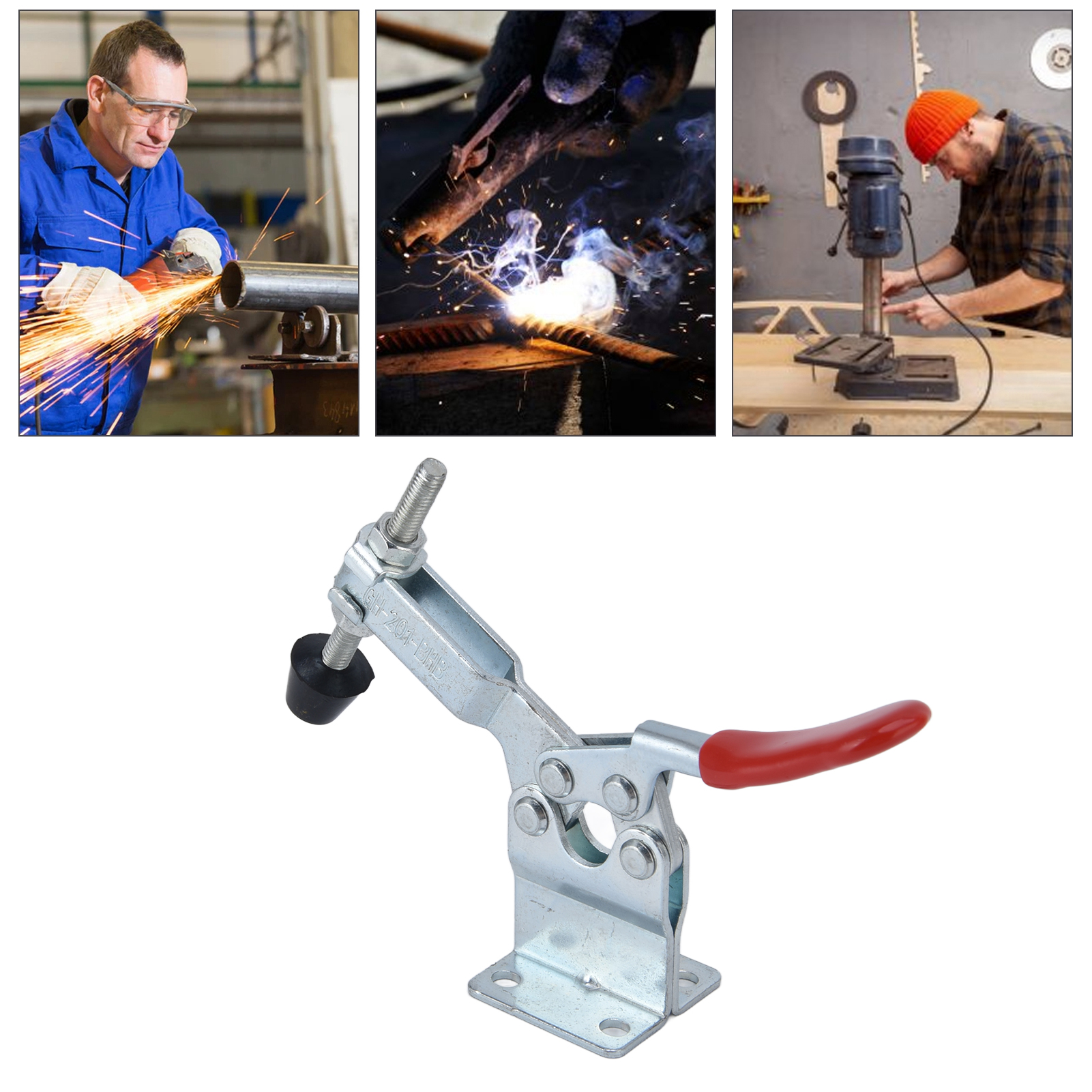 2 Sätze/verkauf Von Manuellen Direktdruckklemmen, Schnellspannvorrichtung, Druckverschluss Gh-201-bhb