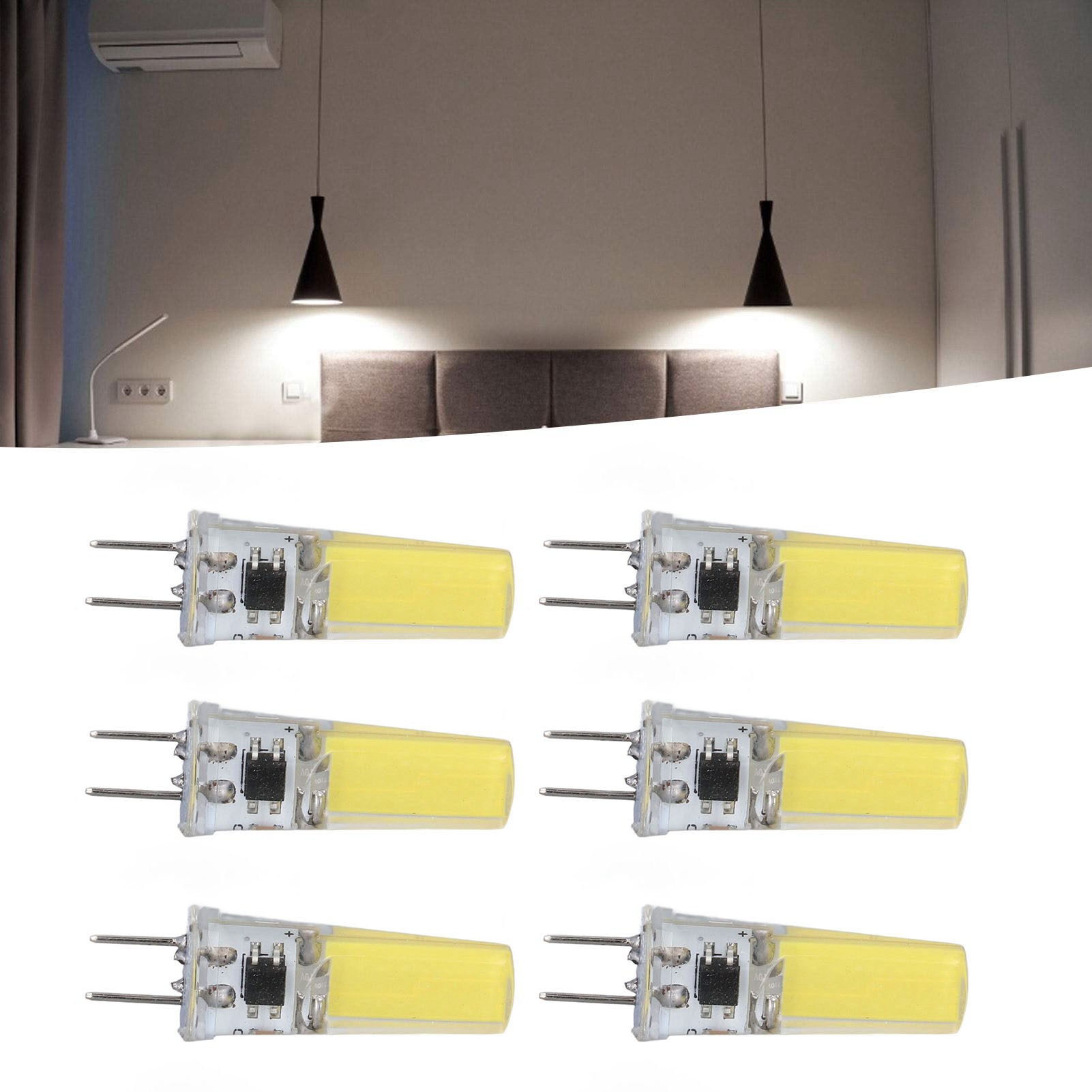G8-leuchtmittel, 5-w-cob-lampe, Dimmbar, Geeignet Für Pendel-, Decken-, Wand- Und Tischleuchten. Erhältlich In 6 Farben. Kaltweiß.