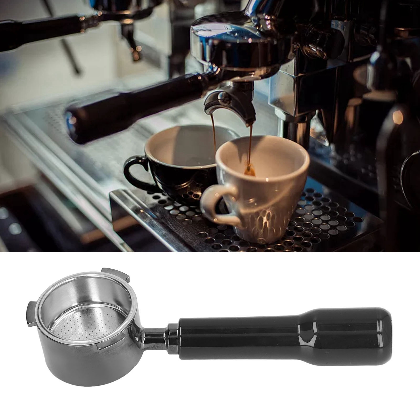 Kompatibel Mit Dem Delonghi 685/680 Kaffeefilterhalter, 51 Mm Bodenloser Filterhalter Aus Zinklegierung.