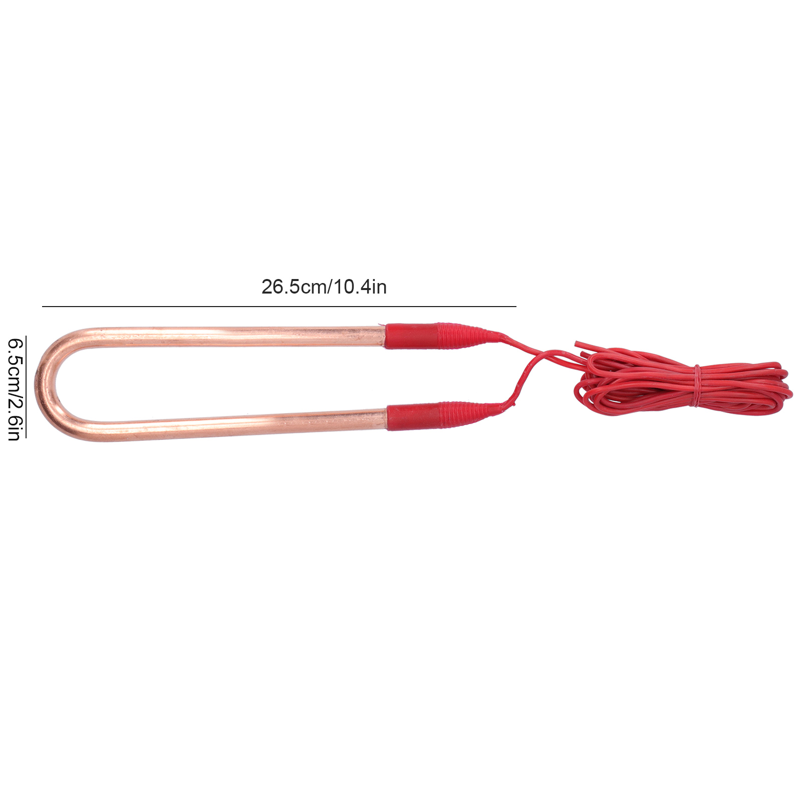 220-v-elektroheizrohr Aus Messing, Explosionsgeschützt, U-förmig, Mit 45,3 Zoll Kabel (2 Kw, 26,5 X 6,5 X 1 Cm / 10,4 X 2,6 X 0,4 Zoll)