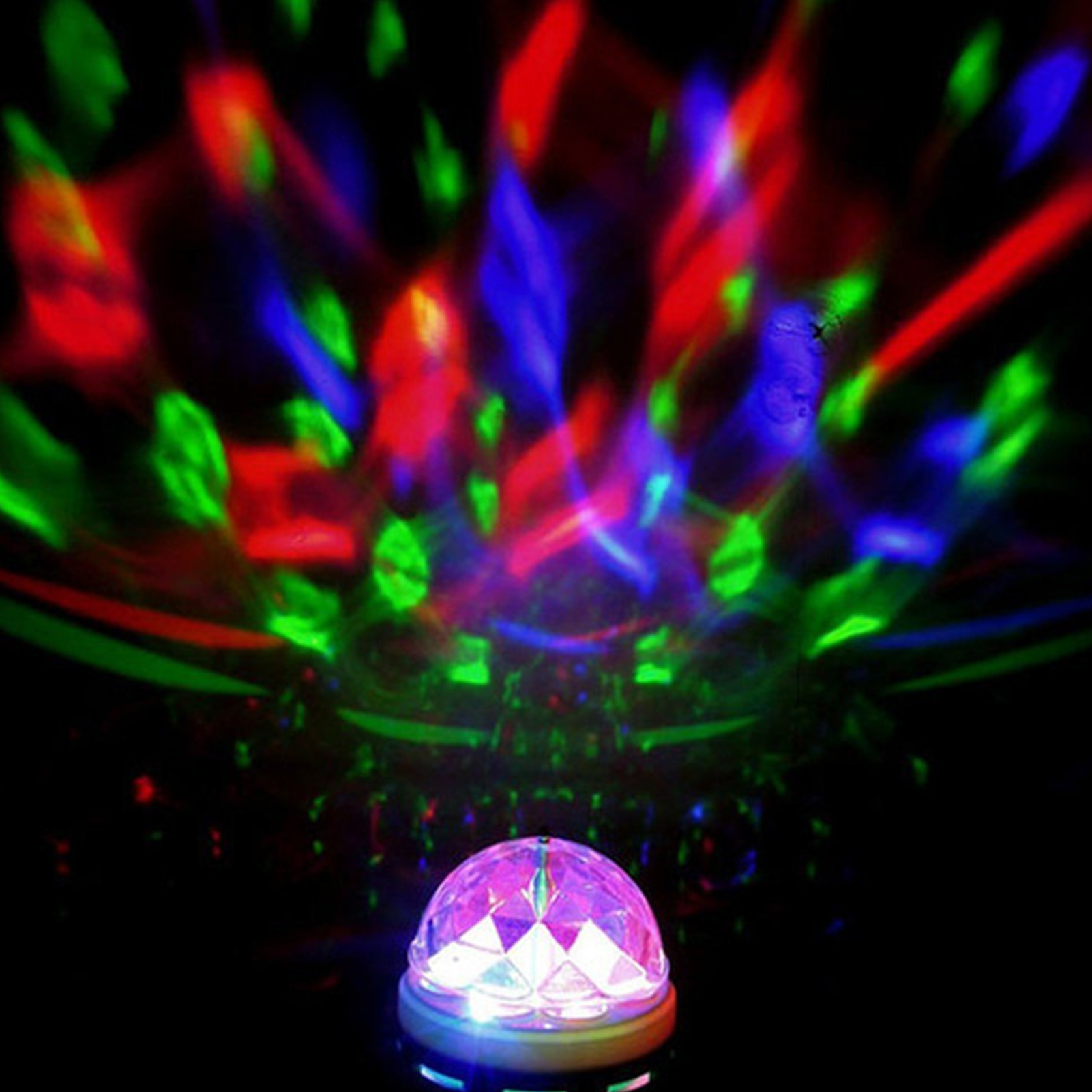 Rotierende E27-led-lampe Für Karaoke, Sichtschutzbeleuchtung, Led-bühnenscheinwerfer, Siebenfarbige Rotierende Zauberkugel