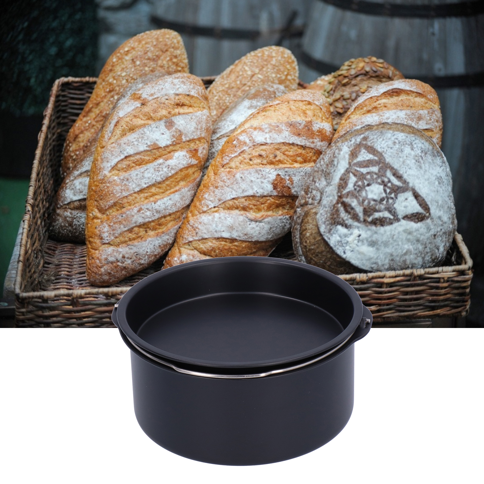 Friteusenzubehör, Kuchenform, Pizzablech, Haushaltsbackform, Kuchenbackblech, 18 Cm Küchenhelfer