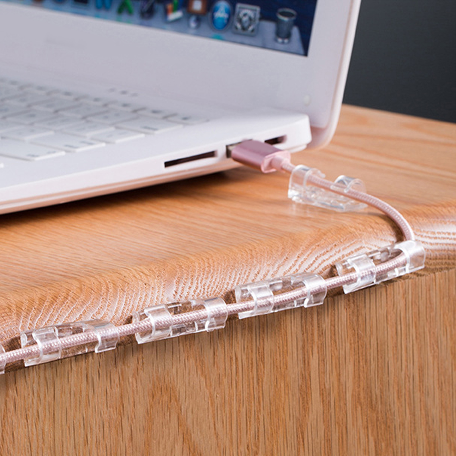 Kabelorganisator, Kabelclips, Nagelfreie Datenkabelclips, Selbstklebende Clips, Netzwerkkabel-routing-werkzeug (mittlere Größe)