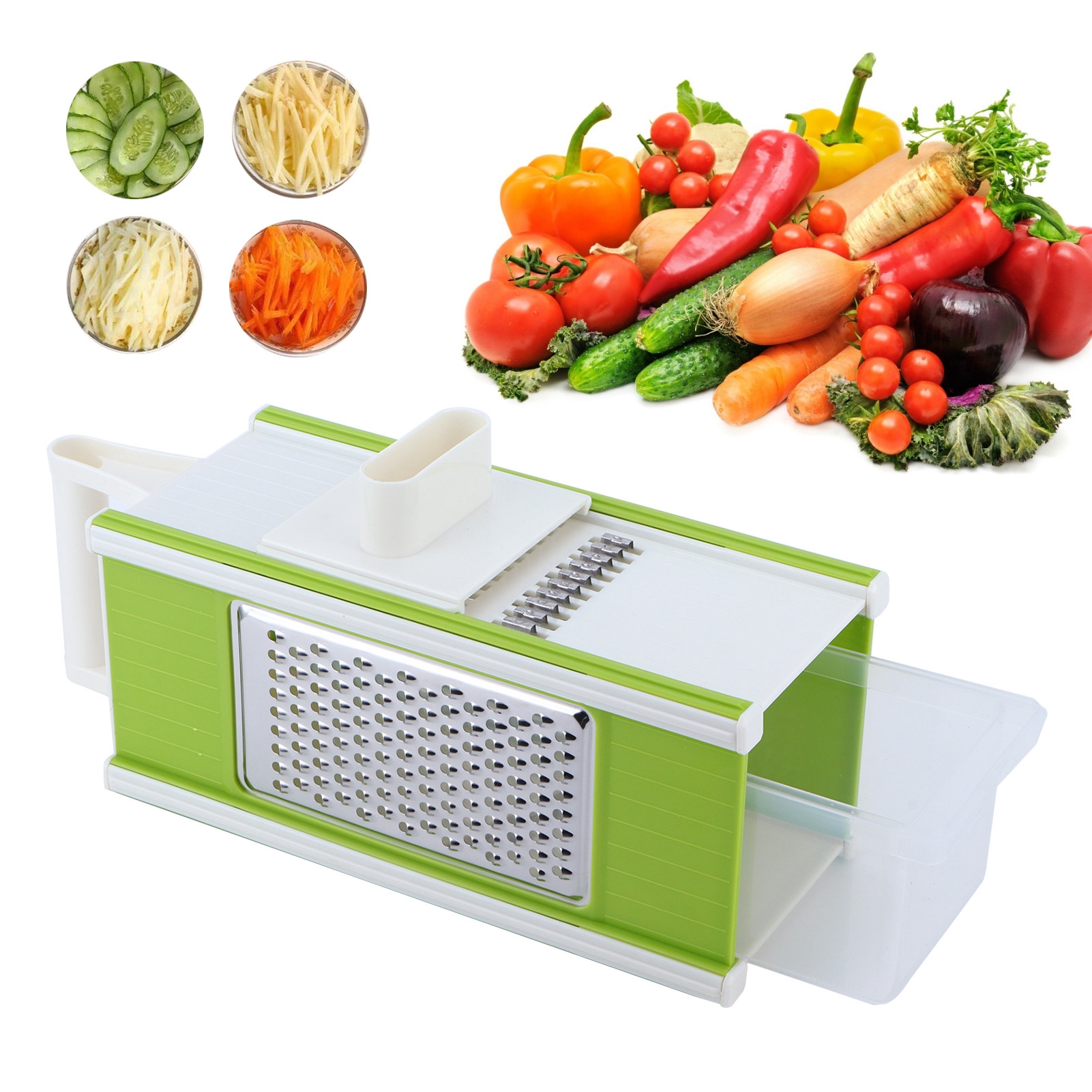 5-in-1 Multifunktionale Gemüsereibe, Tragbarer Schäler Und Reibe, Ideal Für Die Küche.