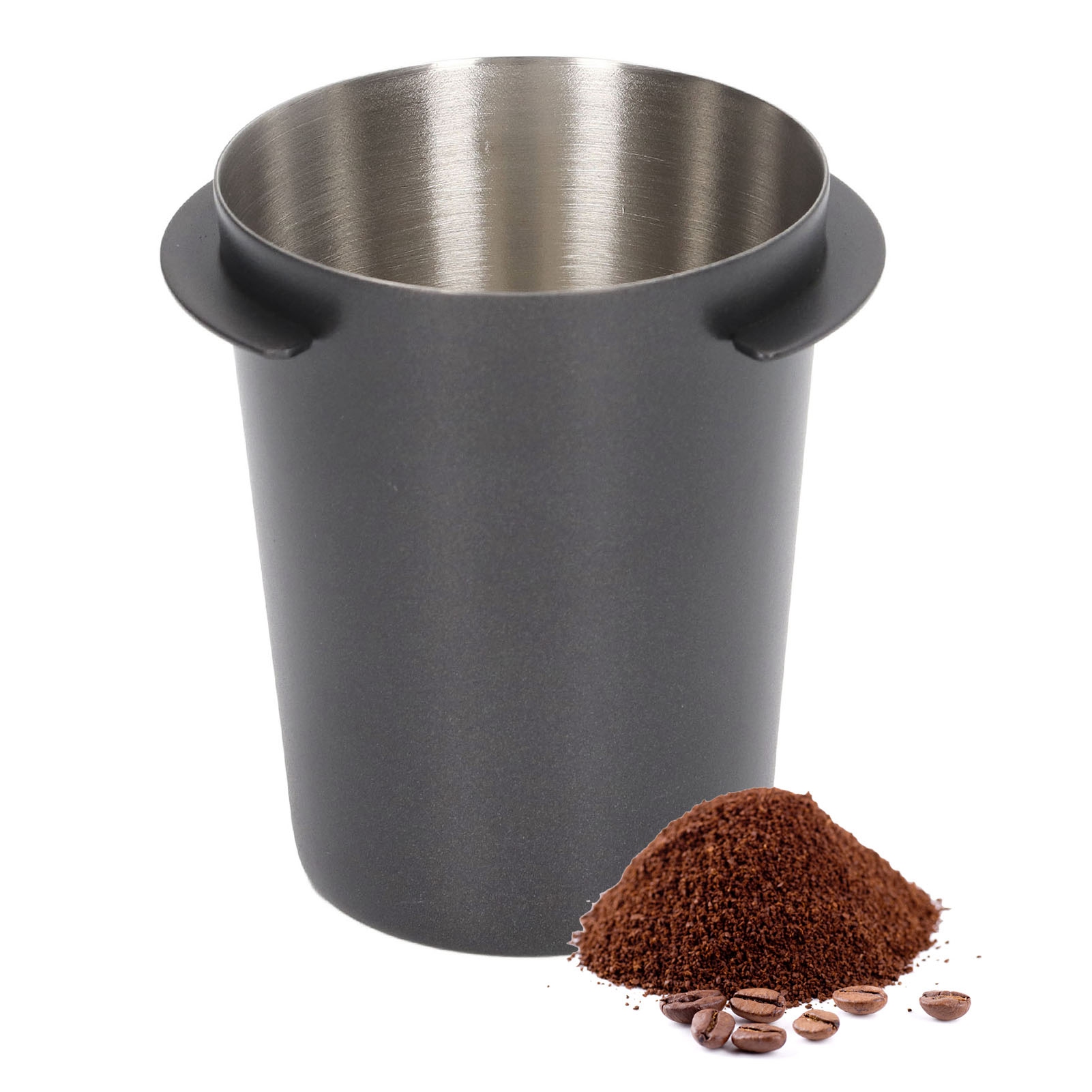 Universeller 58-mm-tropfspender Für Espressomaschinen, Tropfbecher Aus Edelstahl, Aromabecher (schwarz)