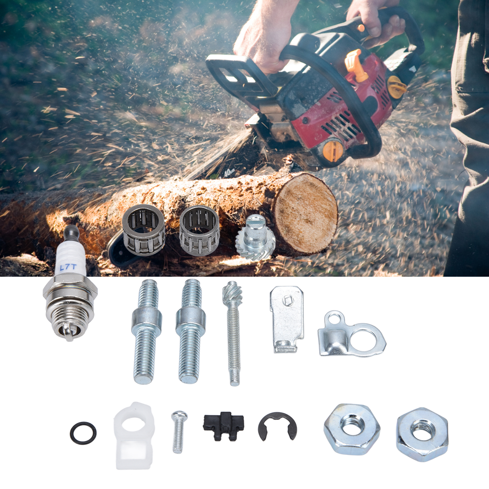 Kettenspannmutter-set Für Stihl 066 Ms 660 Kettensägen, Oem-ersatz 1138 664 2400, 1127 007 1003.
