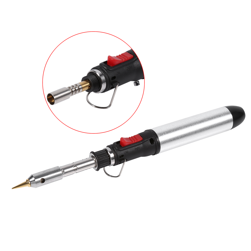 4-in-1 Akku-butangas-lötkolben-set Mit Einstellbarer Temperatur Des Lötbrenners.