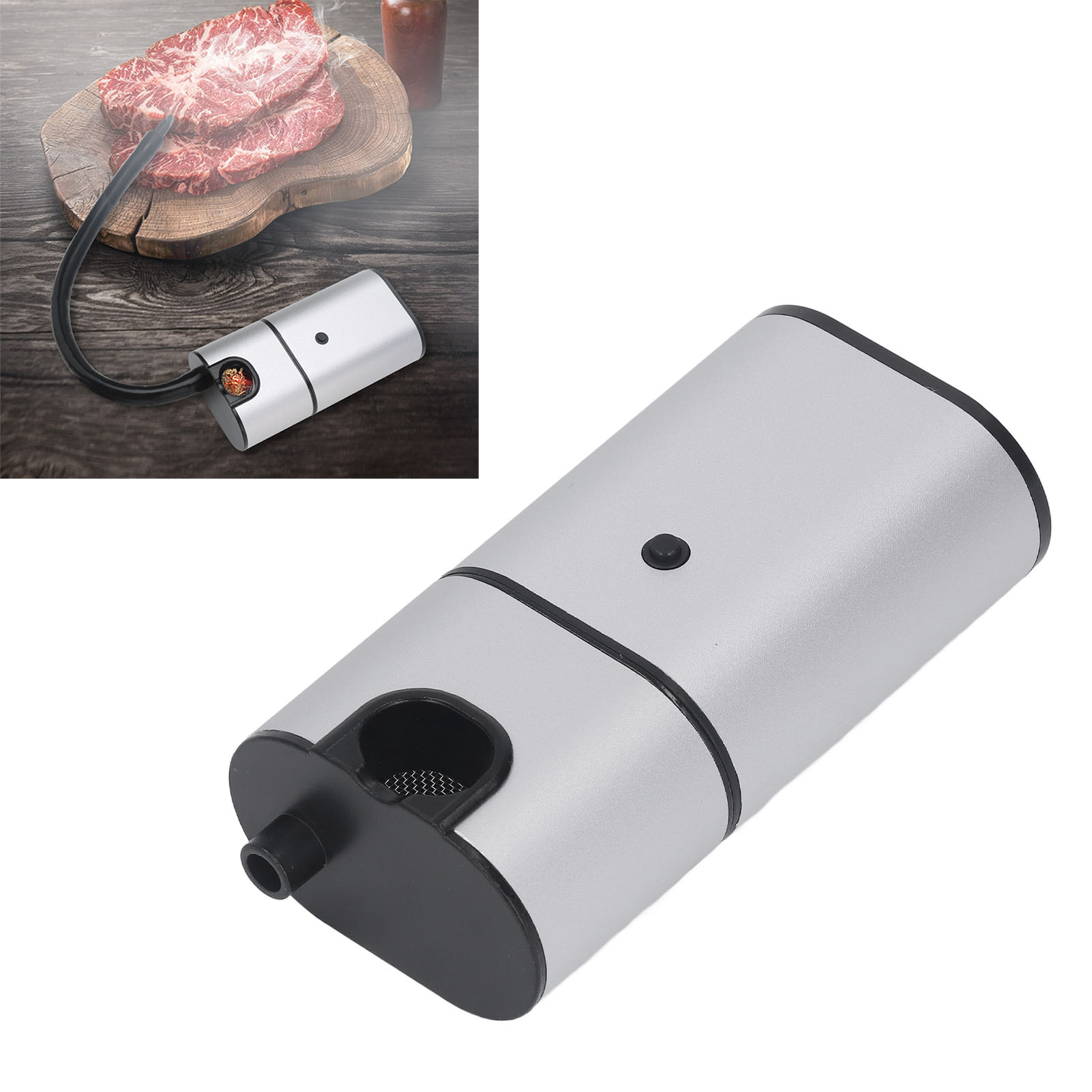 Rauchinfusionsgerät Aus Aluminium- Und Zinklegierung, Tragbares Zubehör Für Die Molekularküche Zur Zubereitung Von Käse- Und Meeresfrüchtecocktails