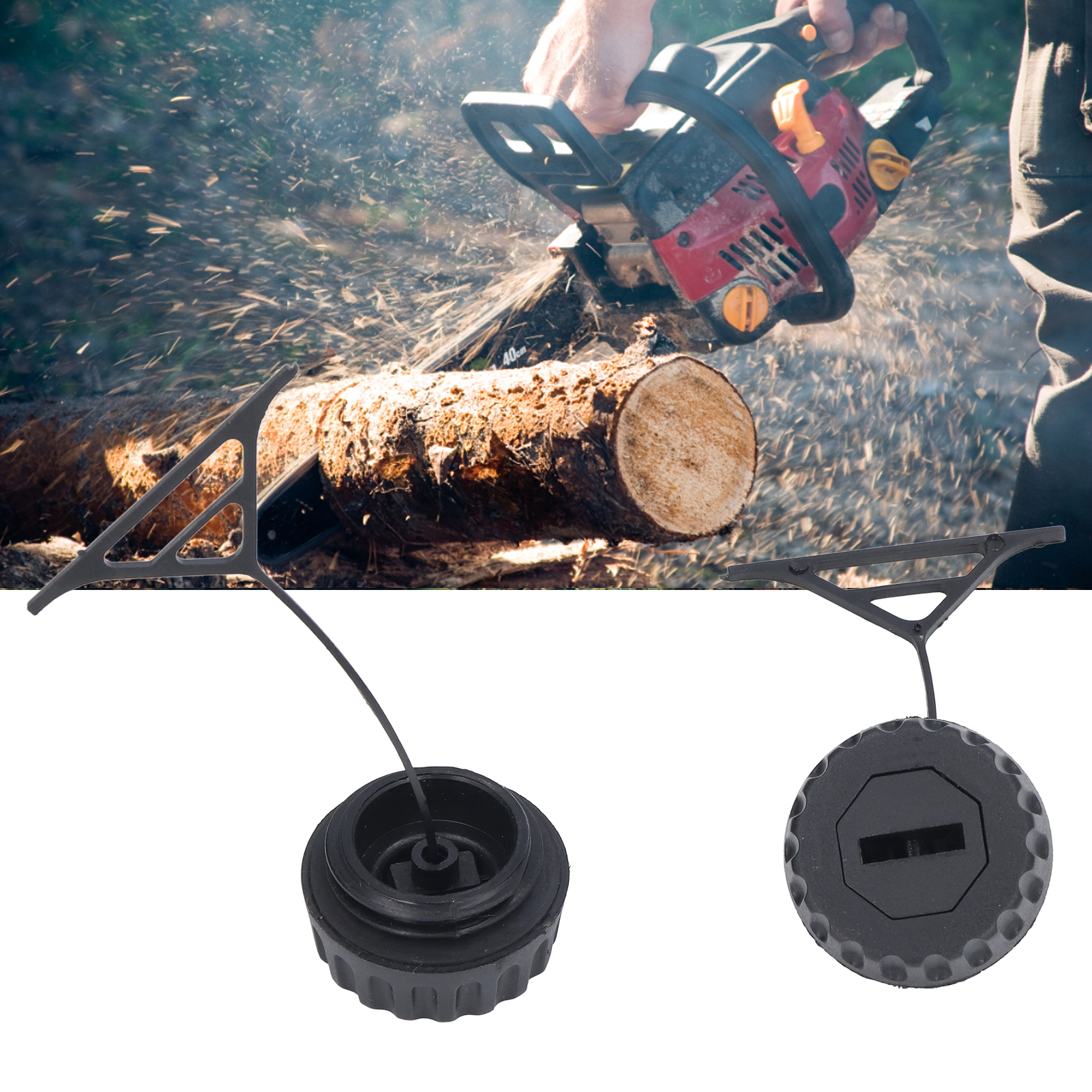 Satz Mit 2 Teilen Für Stihl 066 Ms660 Kettensäge, Original-oem-teile 0000 350 0509/0000 350 0520: Tankdeckel.