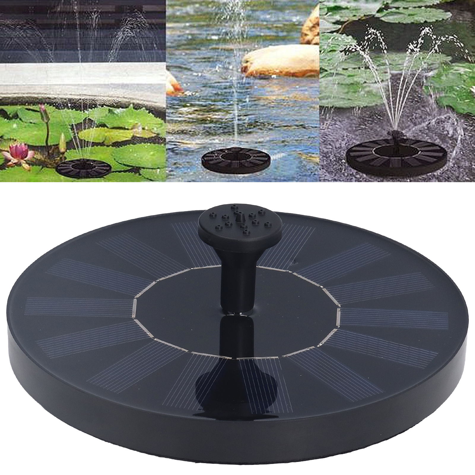7v 1,4w Solar-schwimmbrunnen Mit Vogeltränke