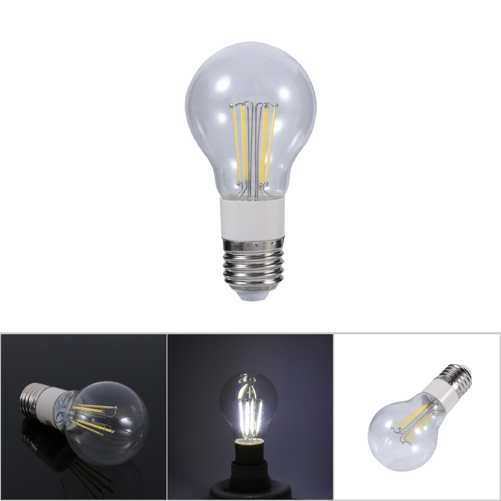 E27 12v Cob Led-filamentlampe, 360°-beleuchtung, Nicht Dimmbar, Neu (4w Kaltweiß)