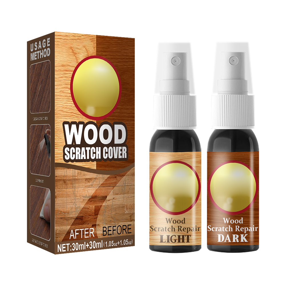 Multifunktionales Kratzerreparaturprodukt Für Massivholzböden (30 Ml + 30 Ml), Holzbodenreparaturflüssigkeit (abbildung, Einfarbig)