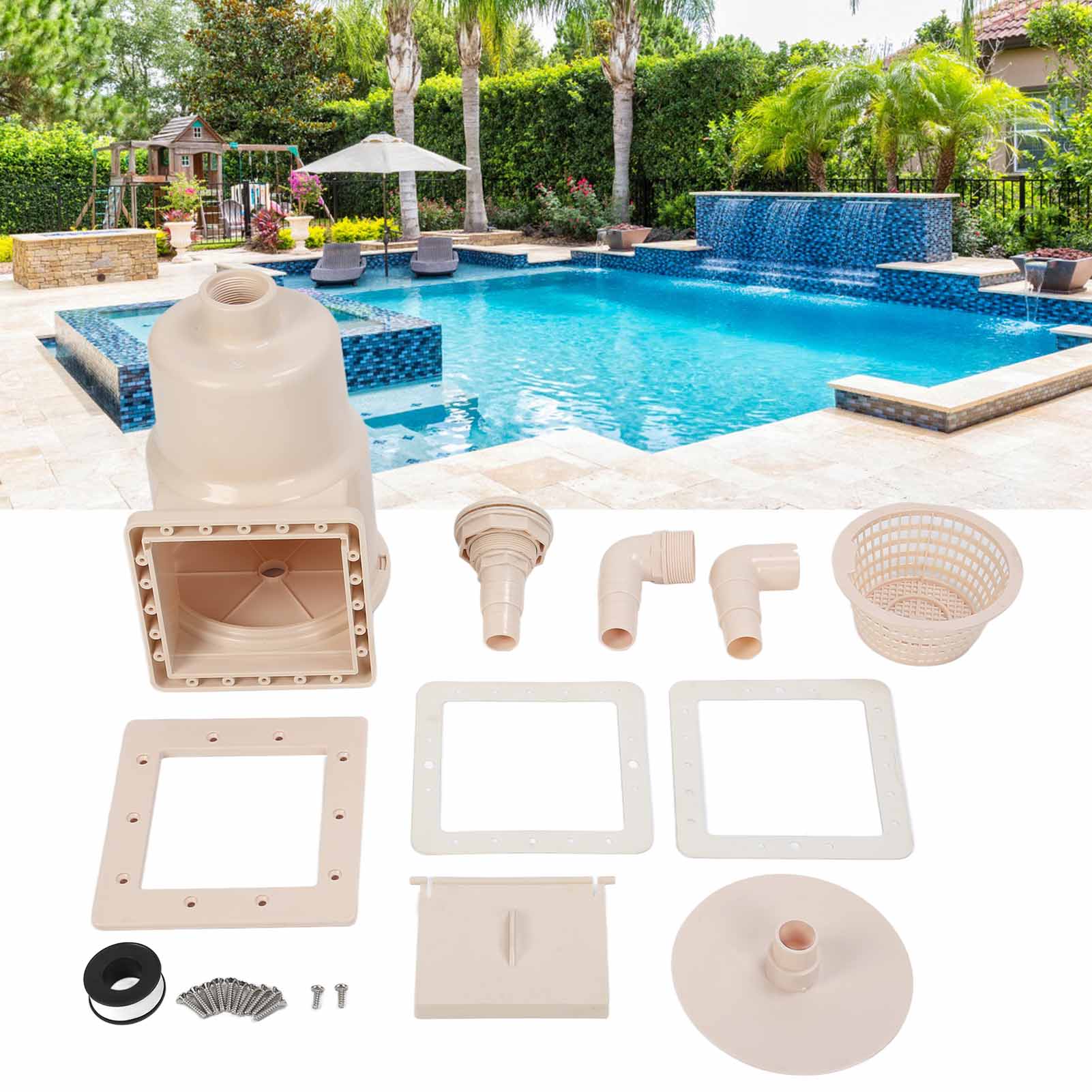 Poolskimmer Zur Abwasserentfernung (kleines Modell, 1,5 Zoll) – Poolzubehör – Wasserzufuhr Und -ableitung