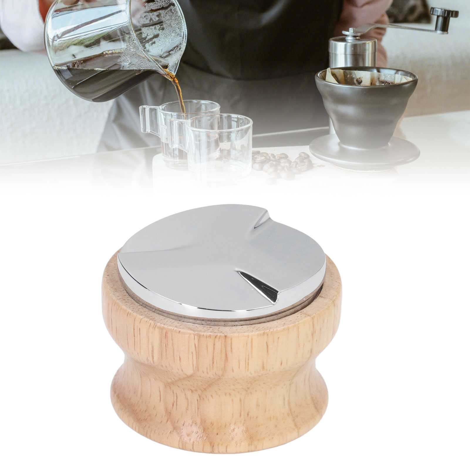 Verstellbarer Kaffeeauslauf Aus Edelstahl, Espressohammer, Mahlwerk Für Espressomaschinen, Spender Für Gemahlenen Kaffee, 51 Mm