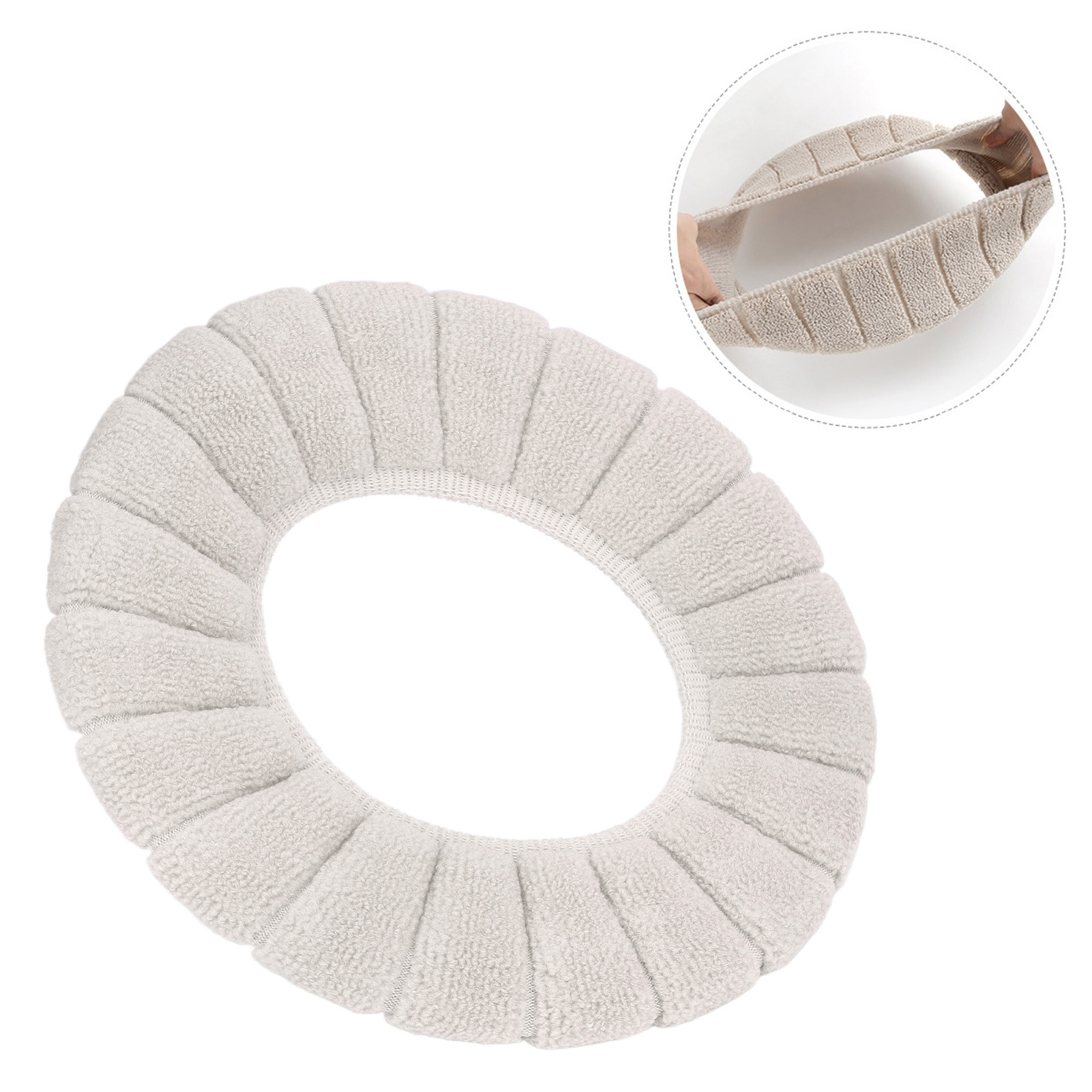 Wc-sitzkissen, Winterheizkissen, Waschbar, Beige