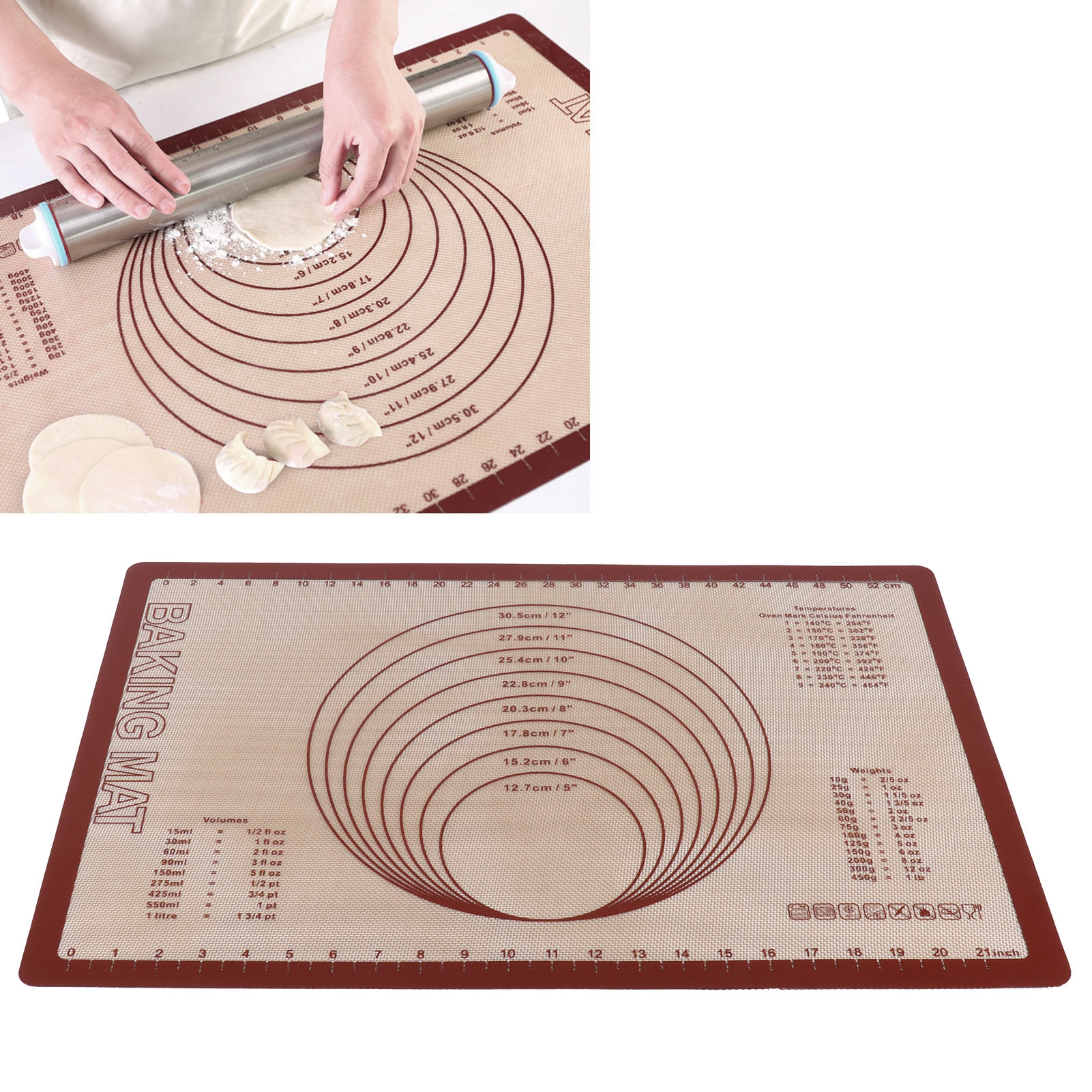 Backmatte, Knetmatte Und Backblech Aus Silikon Und Fiberglas Für Die Heimische Küche Und Zum Backen