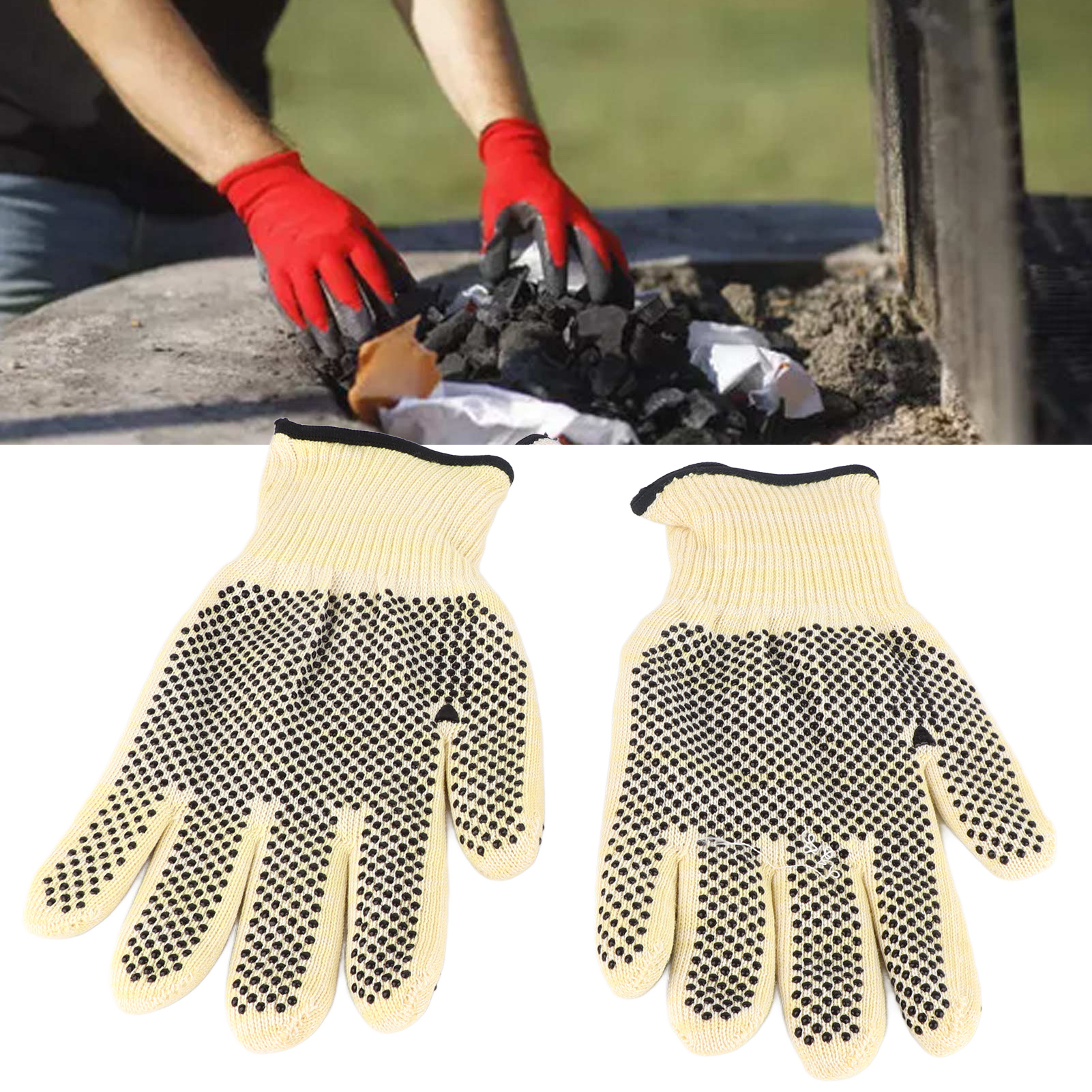 Hochtemperaturbeständige Handschuhe (bis 800 °c), Flammhemmende Handschuhe, Farbechte Handschuhe, Grillhandschuhe