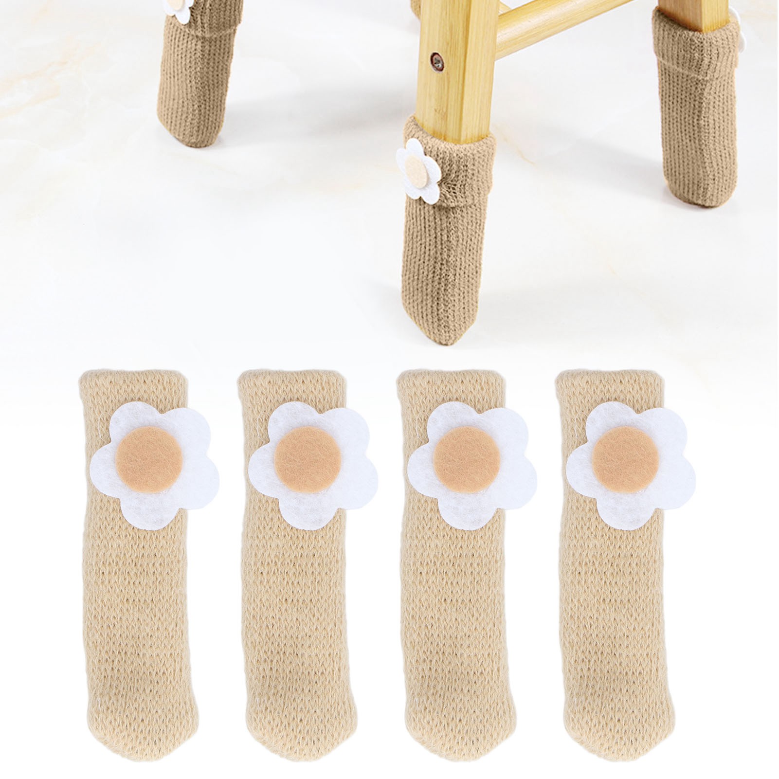 25 Stück/verkauf Von Doppellagigen Strickgleitern Für Stuhl-, Hocker- Und Tischbeine Möbelfußwärmer Dick Und Strapazierfähig Geräuschlose Schutzgleiter Für Massivholzböden