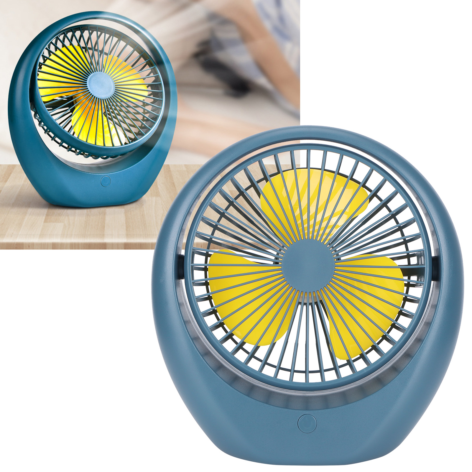 Tragbarer Elektrischer Ventilator Fürs Studentenwohnheim, Mini-tischventilator Mit Usb-ladefunktion Und Verstellbarer Steuerung