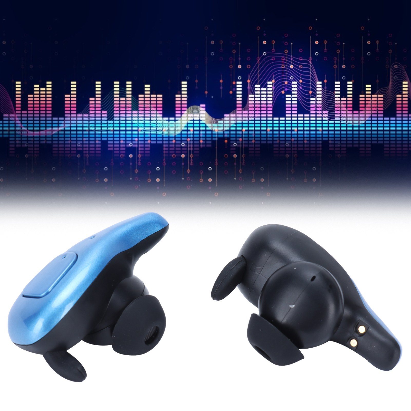 A3 Tws Bluetooth-ohrhörer, Bluetooth 5.0, Smarte Ohrhörer Mit Geräuschunterdrückung Fürs Auto, Blau