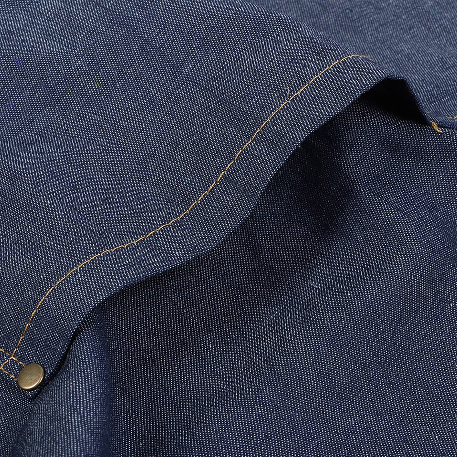 Unisex-arbeitsschürze Aus Denim Mit Taschen, Ideal Zum Zeichnen, Malen, Für Catering Und Café-service (blau)