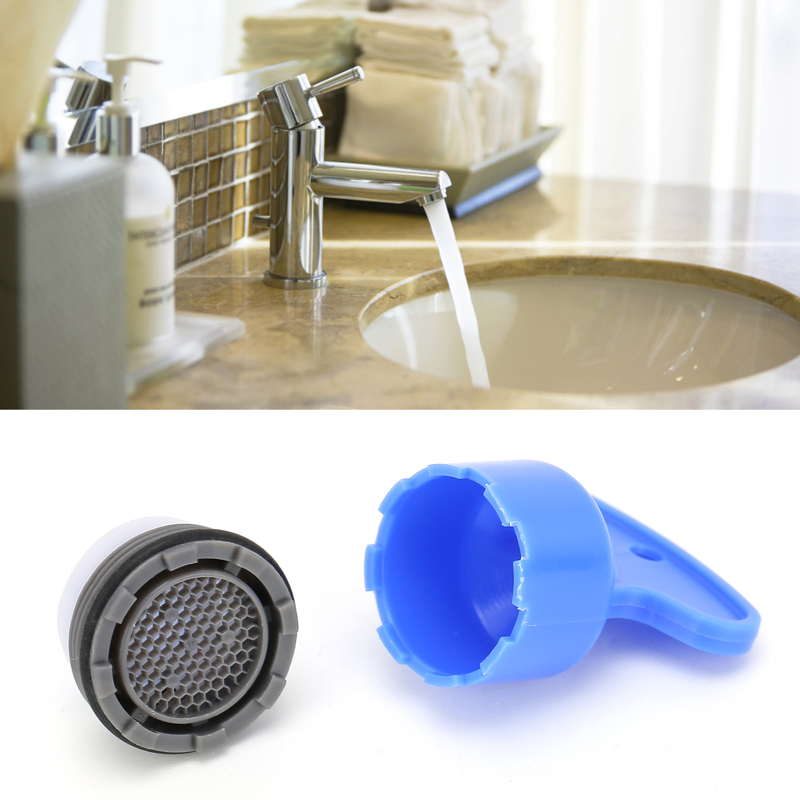 Wasserhahnzubehör Mit Integriertem Strahlregler Und Filter, Ideal Für Küche Und Bad (m21,5).