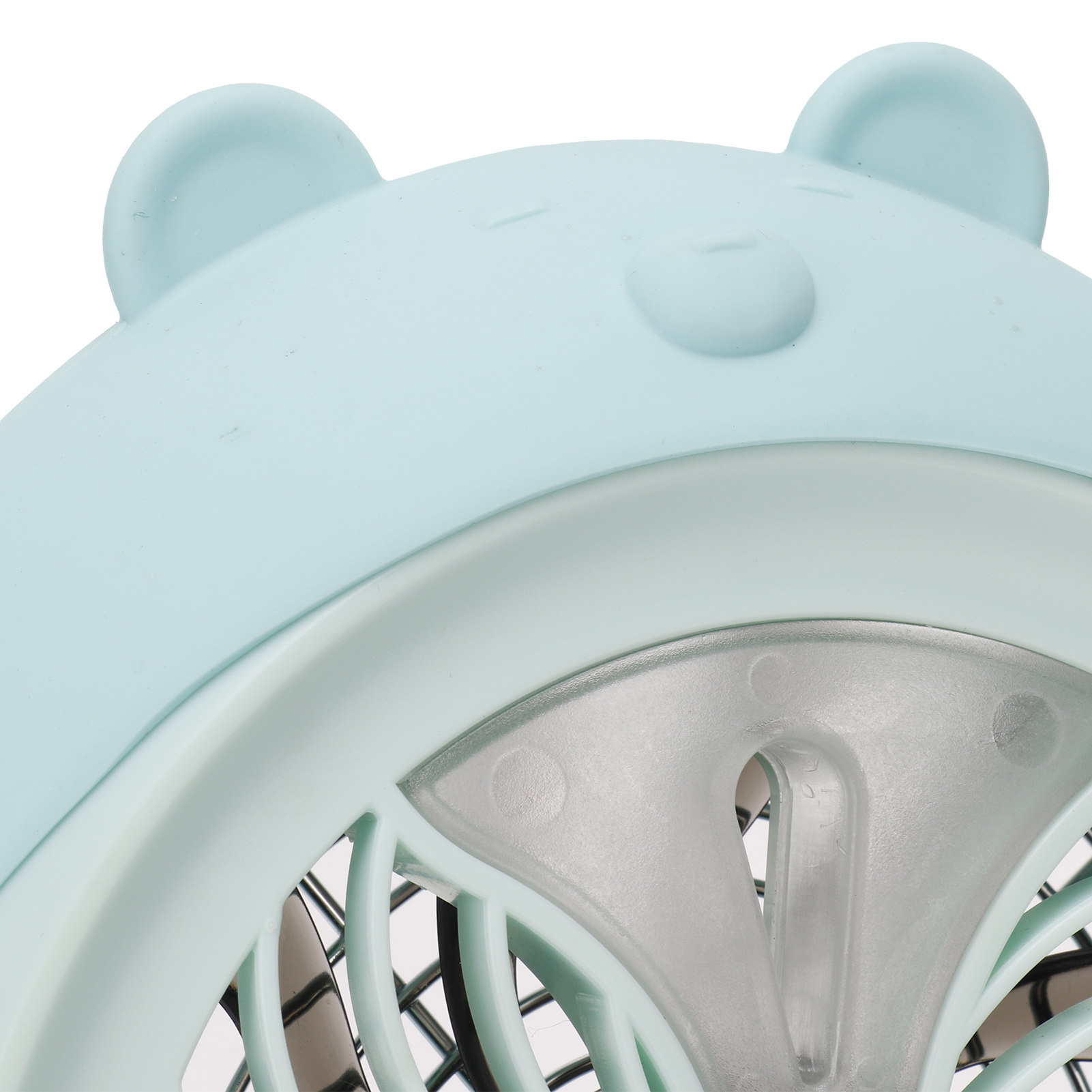 Niedlicher Und Tragbarer Mini-tischventilator Mit Luftbefeuchter Für Zuhause Und Büro, Blauer Bär