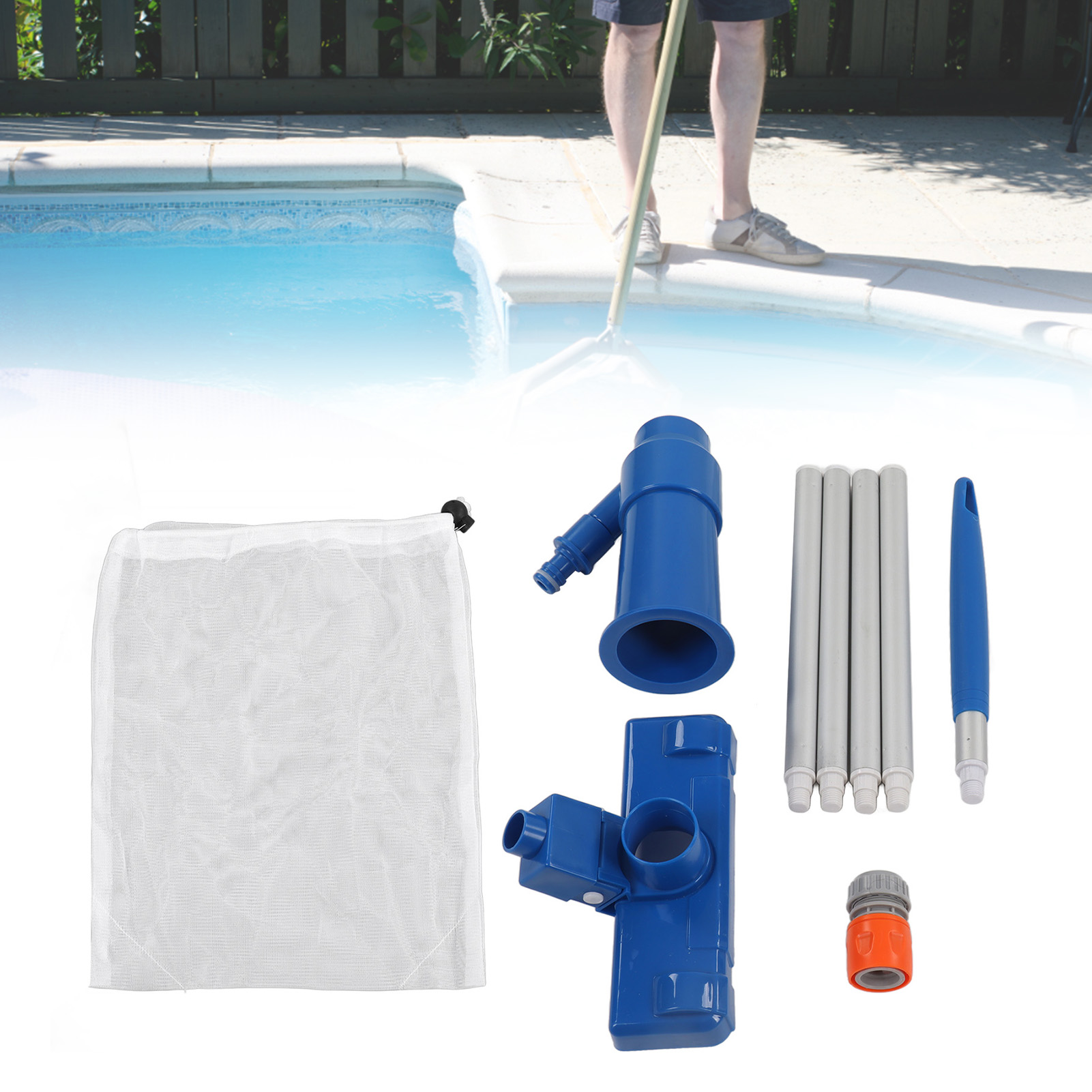Tragbares Poolreinigungsgerät Mit Bürste (europäischer Standard)