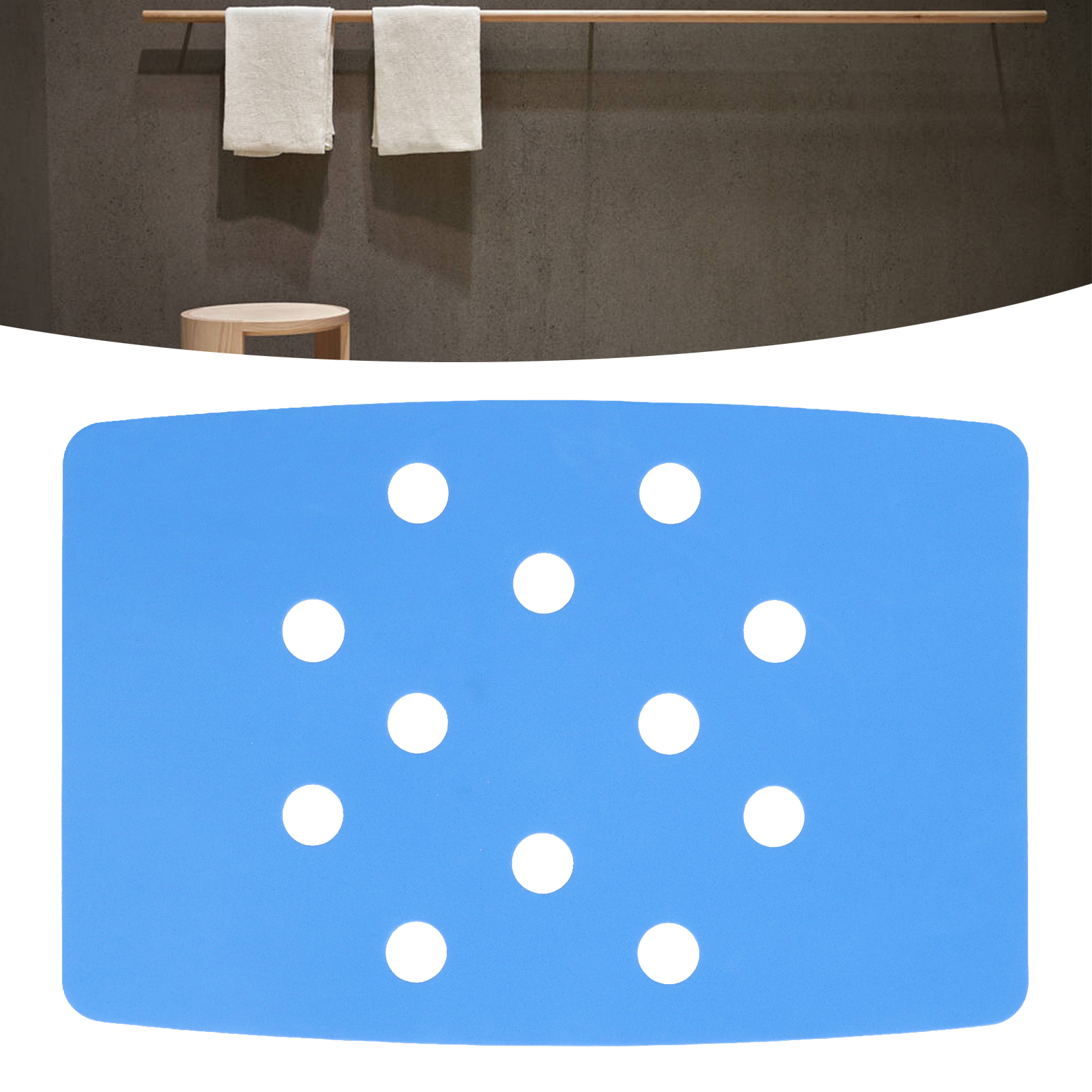 Eva-sitzkissen Für Dusche/badezimmer, Rutschfest, Warm, Blau
