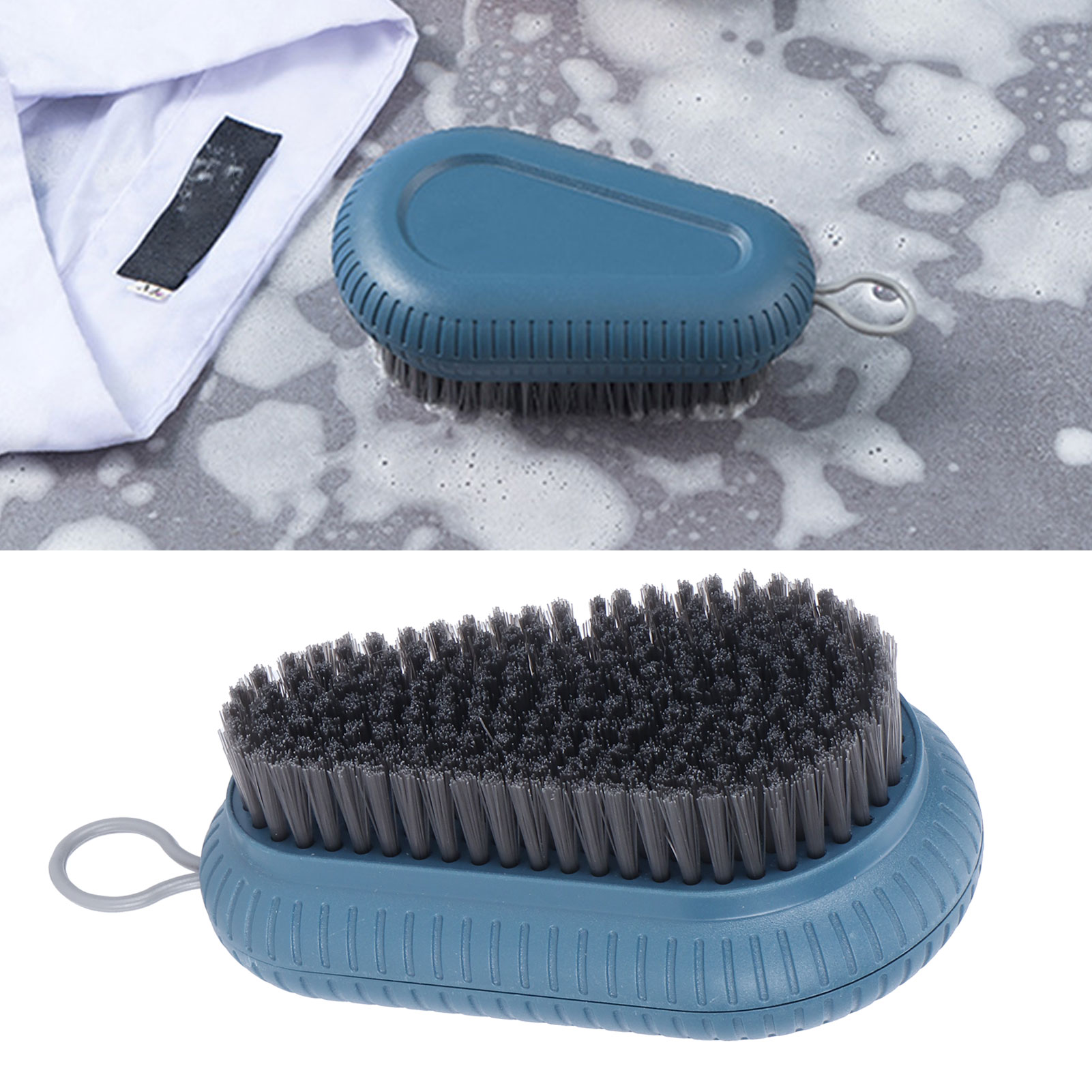 Scheuerbürste Für Wäsche, Kleidung Und Schuhe, Weiche Badebürste, Blaue Haushaltsreinigungswerkzeuge
