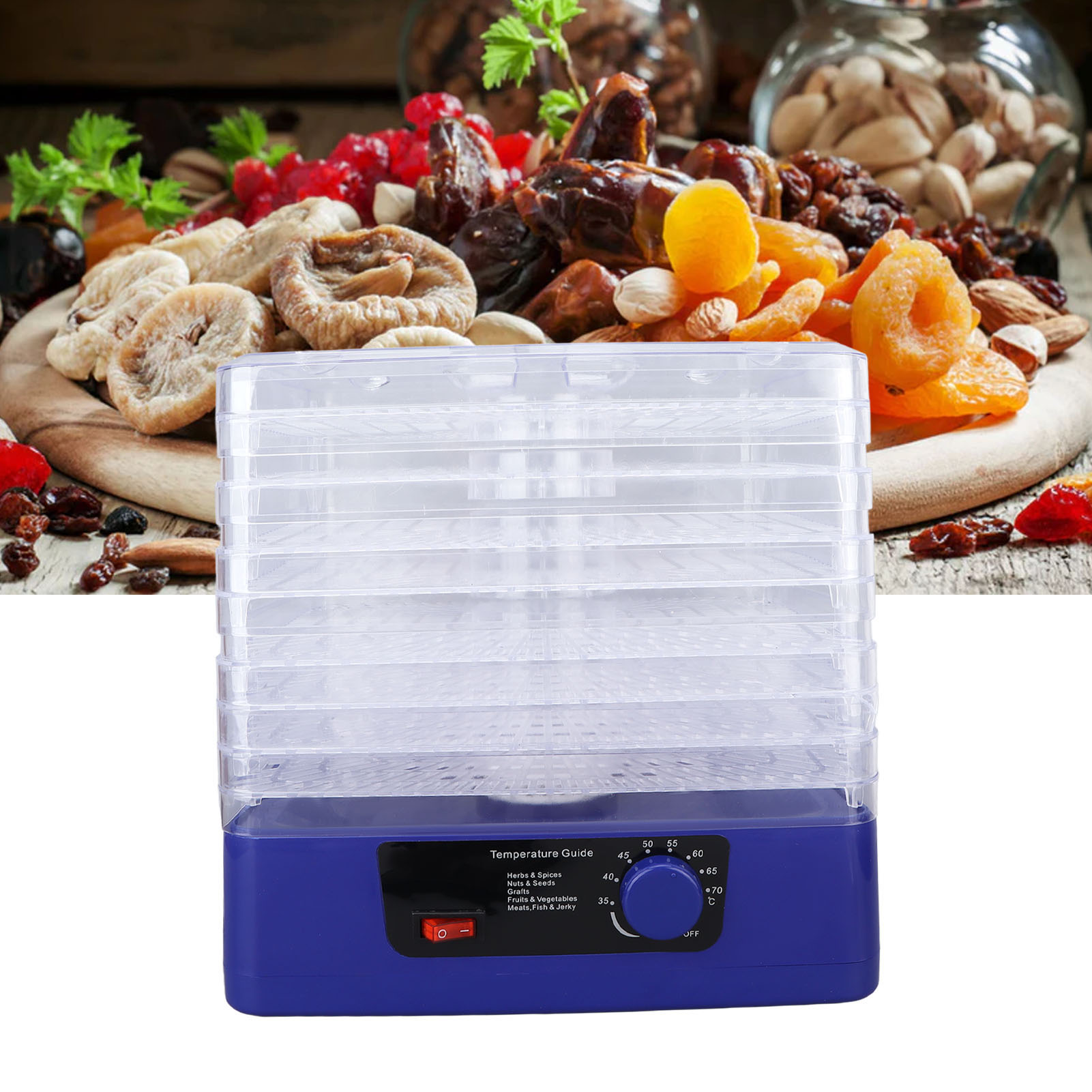 350-w-lebensmittel- Und Obsttrockner, 8 Ebenen, Europäischer Standard, 220 V