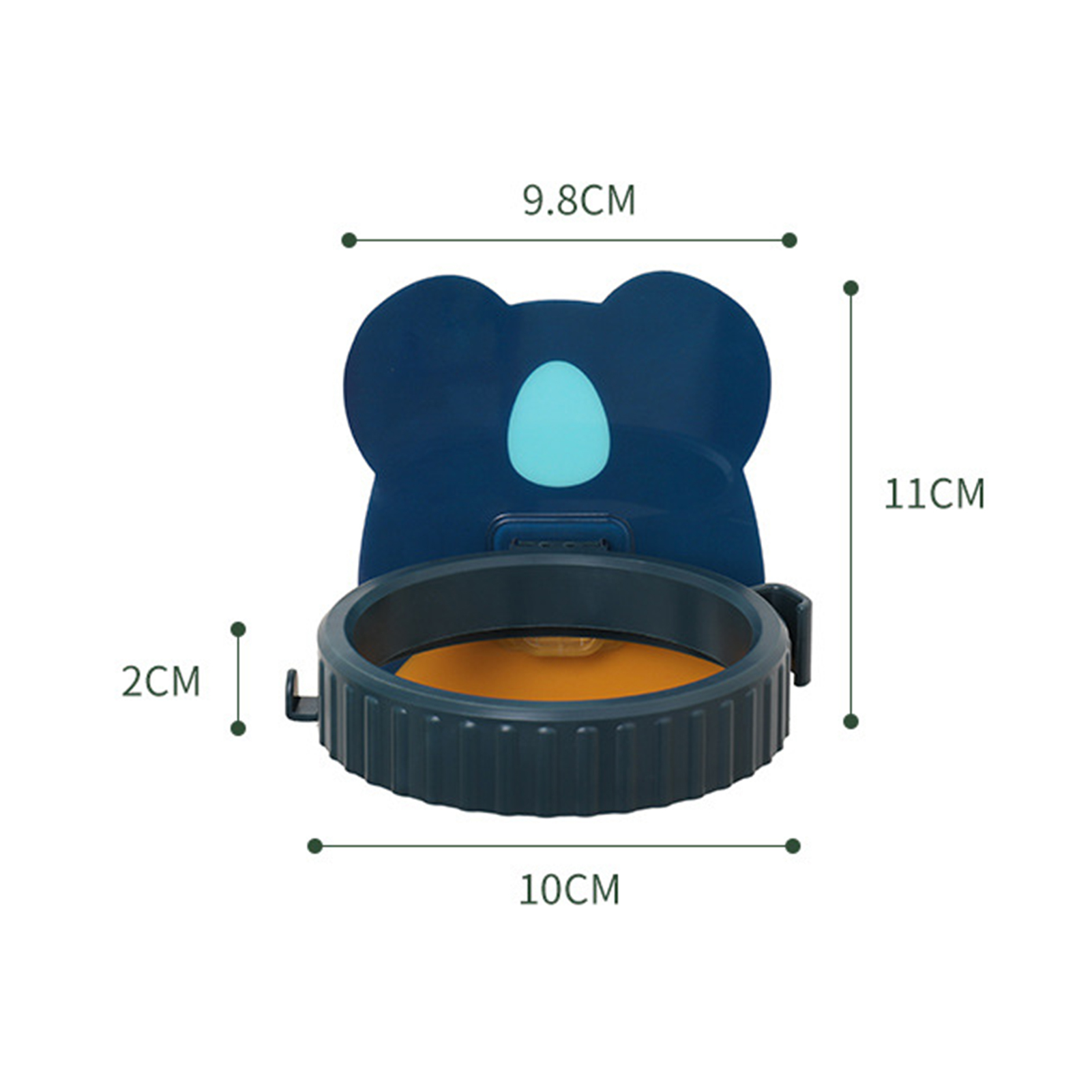 Aufbewahrungsregal Für Haartrockner Ohne Bohren, Haartrocknerhalter Für Zuhause, Wandregal Mit Cartoon-muster, Badezimmerregal, Blauer Koala.