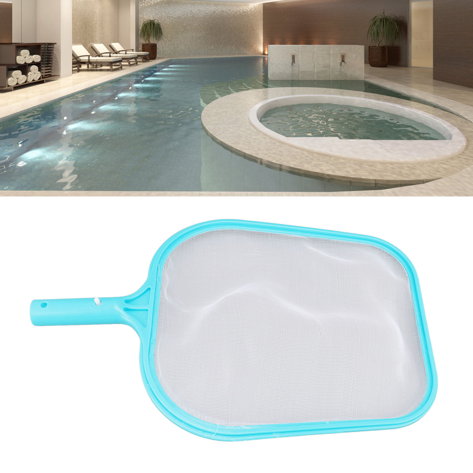 Poolreinigungszubehör, Flachwasserskimmer, Blauer Poolskimmer, Skimmer, Reinigungsnetz