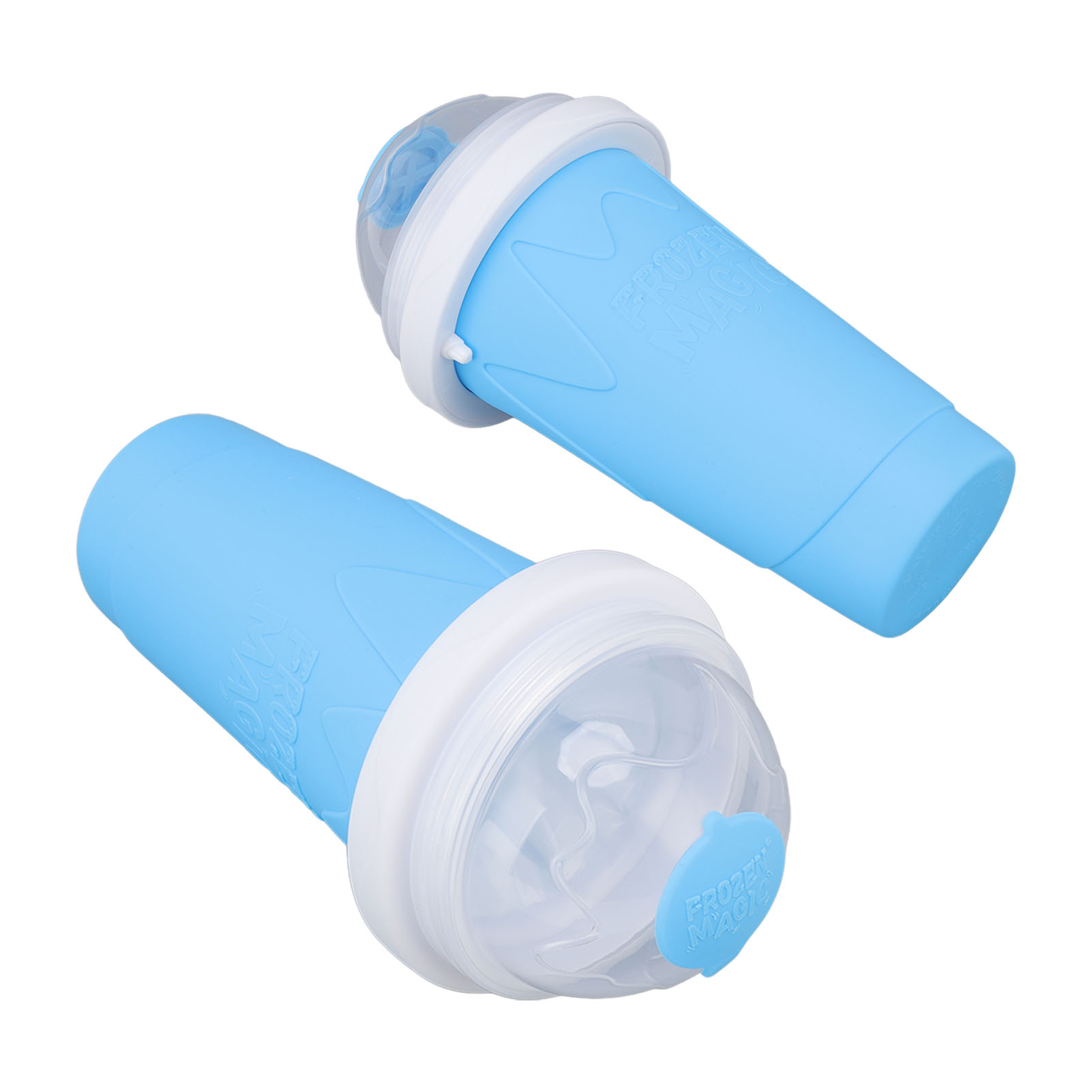Schnellgefrier-smoothiebecher, Magischer Gefrierbecher, Silikon-eisbecher, Macht Smoothies Im Handumdrehen, Blau.