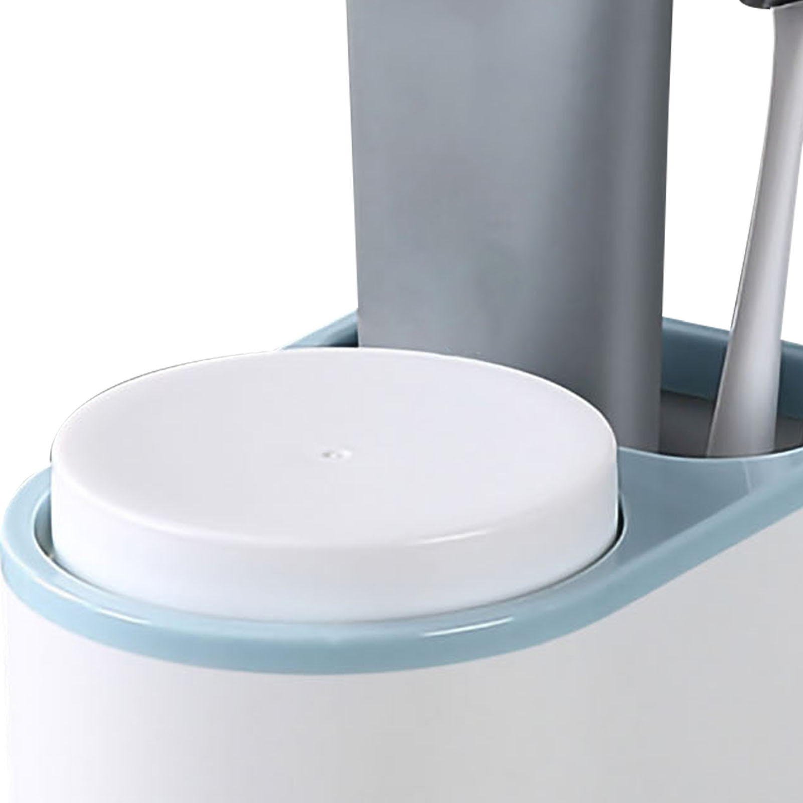 Set Aus Zwei Magnetischen Mundspülbecherhaltern – Zahnbürstenhalter Und Zahnpastahalter – Blau