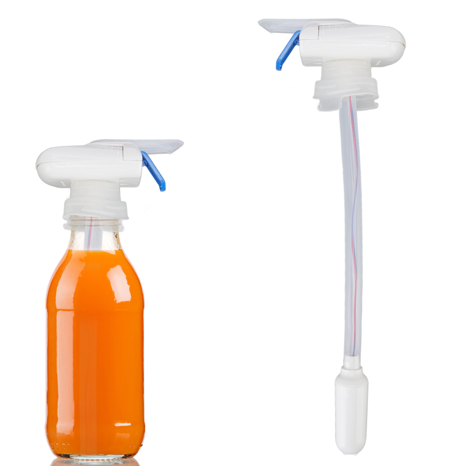 Saftspender, Automatischer Wasserspender, Spritzwassergeschützter Getränkespender (saft/bier), Elektrischer Wasserhahn, Blau.