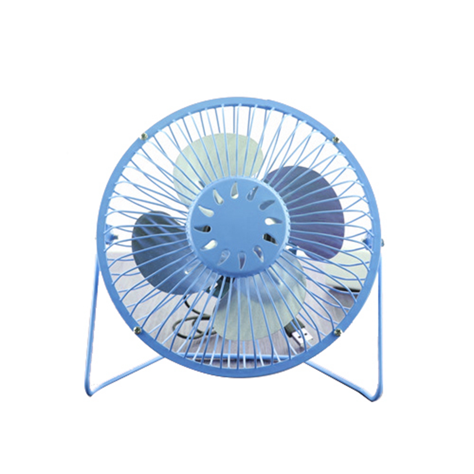 Tyu Mini-tischventilator, Leiser Elektrischer Ventilator Fürs Büro, Blau Fürs Studentenwohnheim.