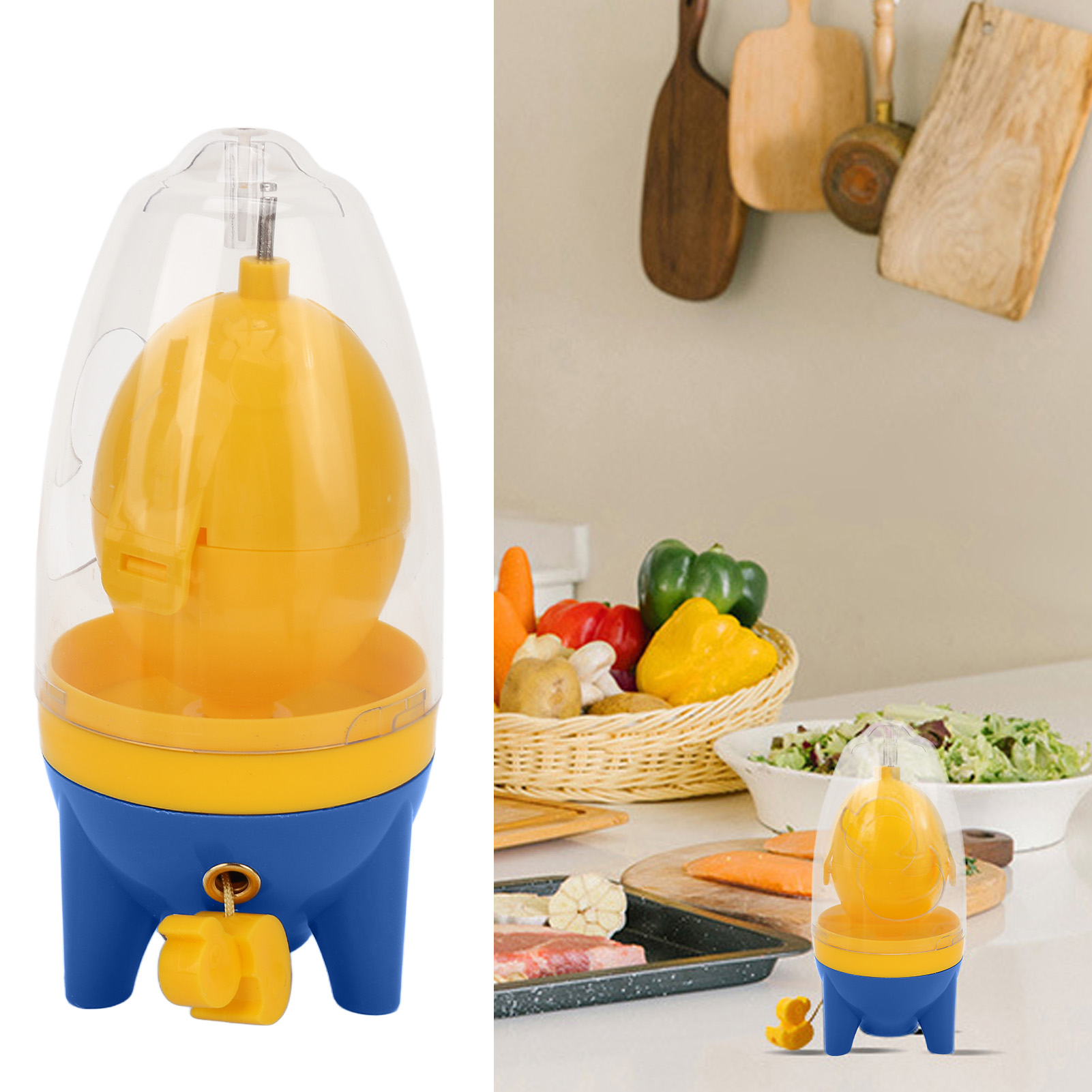 Goldener Eierschüttler, Haushalts-eiweißmixer, Manueller Eierschüttler (blau)