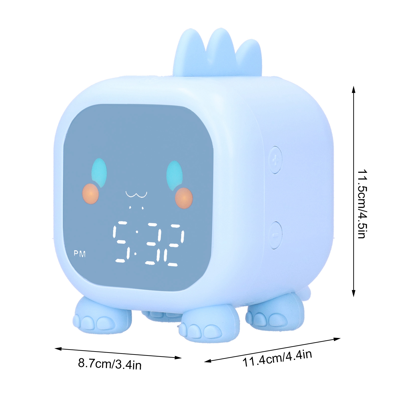 Tragbarer Mini-led-wecker Mit Sprachsteuerung, Temperaturanzeige, Usb-ladeanschluss Und 60-minuten-timer