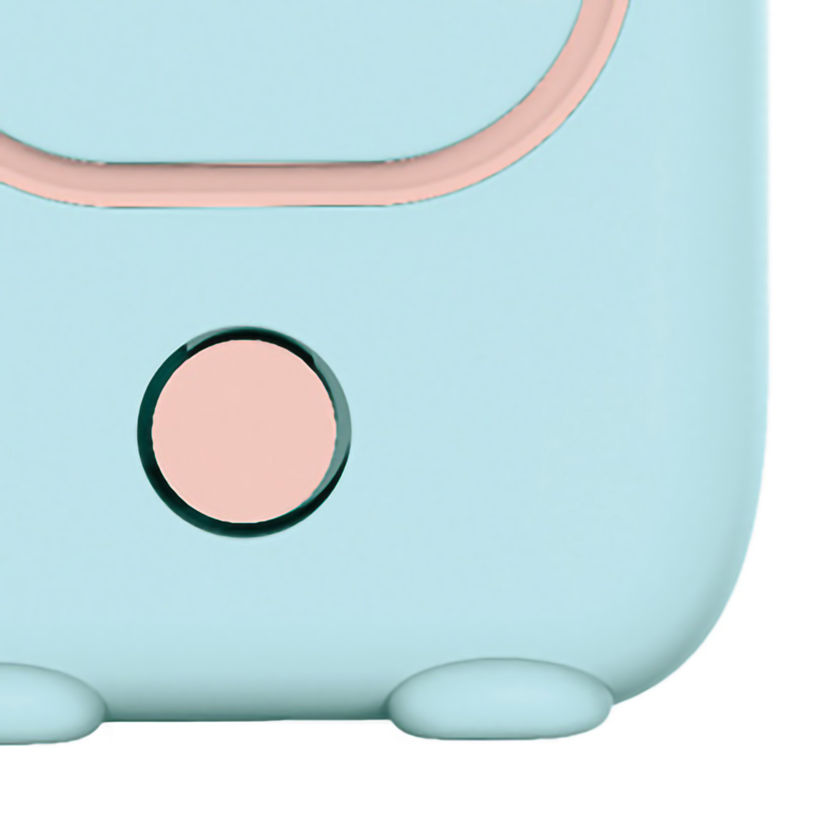 Mini-usb-tischventilator, Elektrischer Standventilator, Tragbarer, Blattloser Nackenventilator Für Sportler, Ideal Für Menschen Mit Sitzender Tätigkeit, Modell 6015a Little Devil Blue
