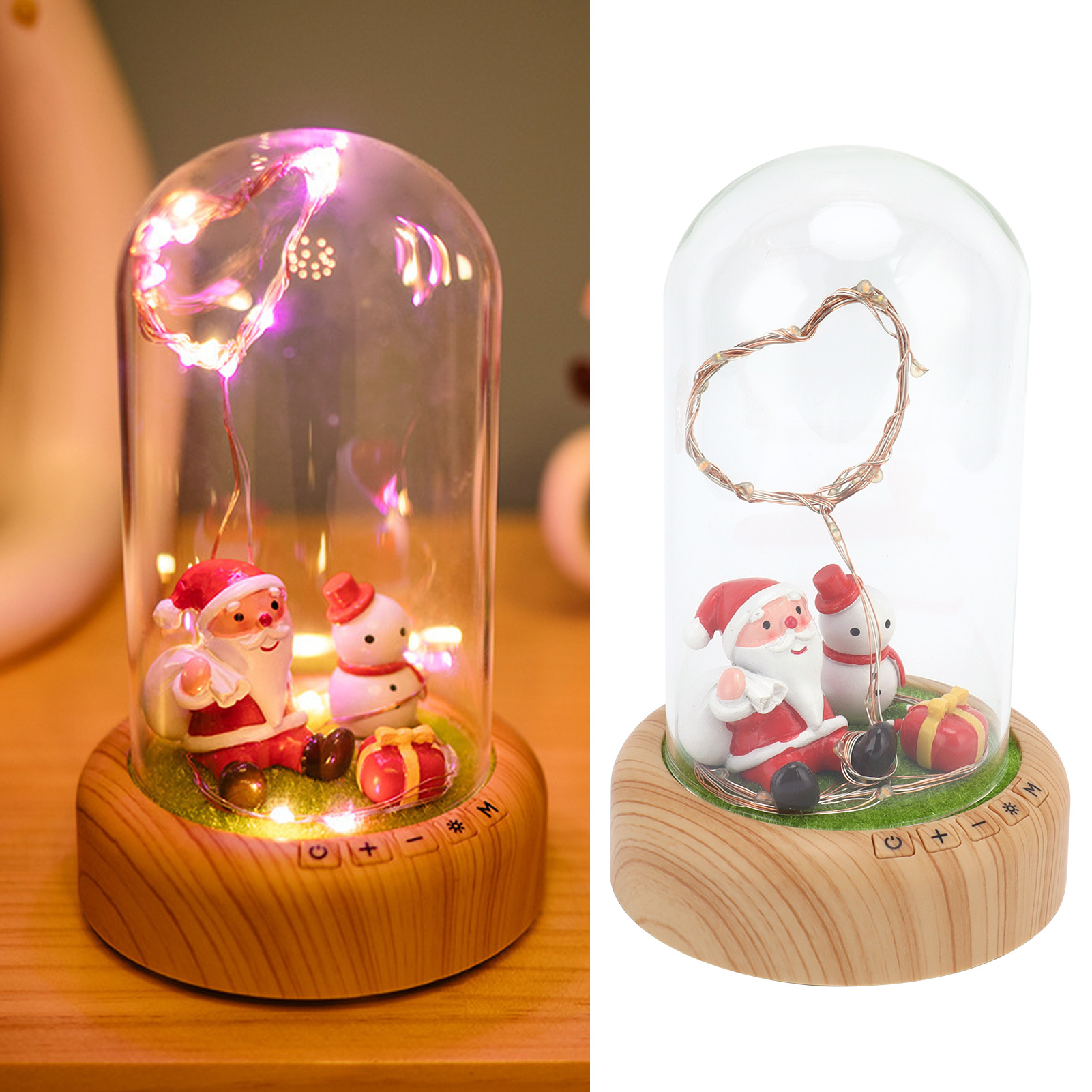 Wiederaufladbare Abs-nachtlampe Mit Usb-anschluss, 1200-mah-akku Und Kuppel, Ideal Zur Dekoration Des Hauses Während Der Feiertage.