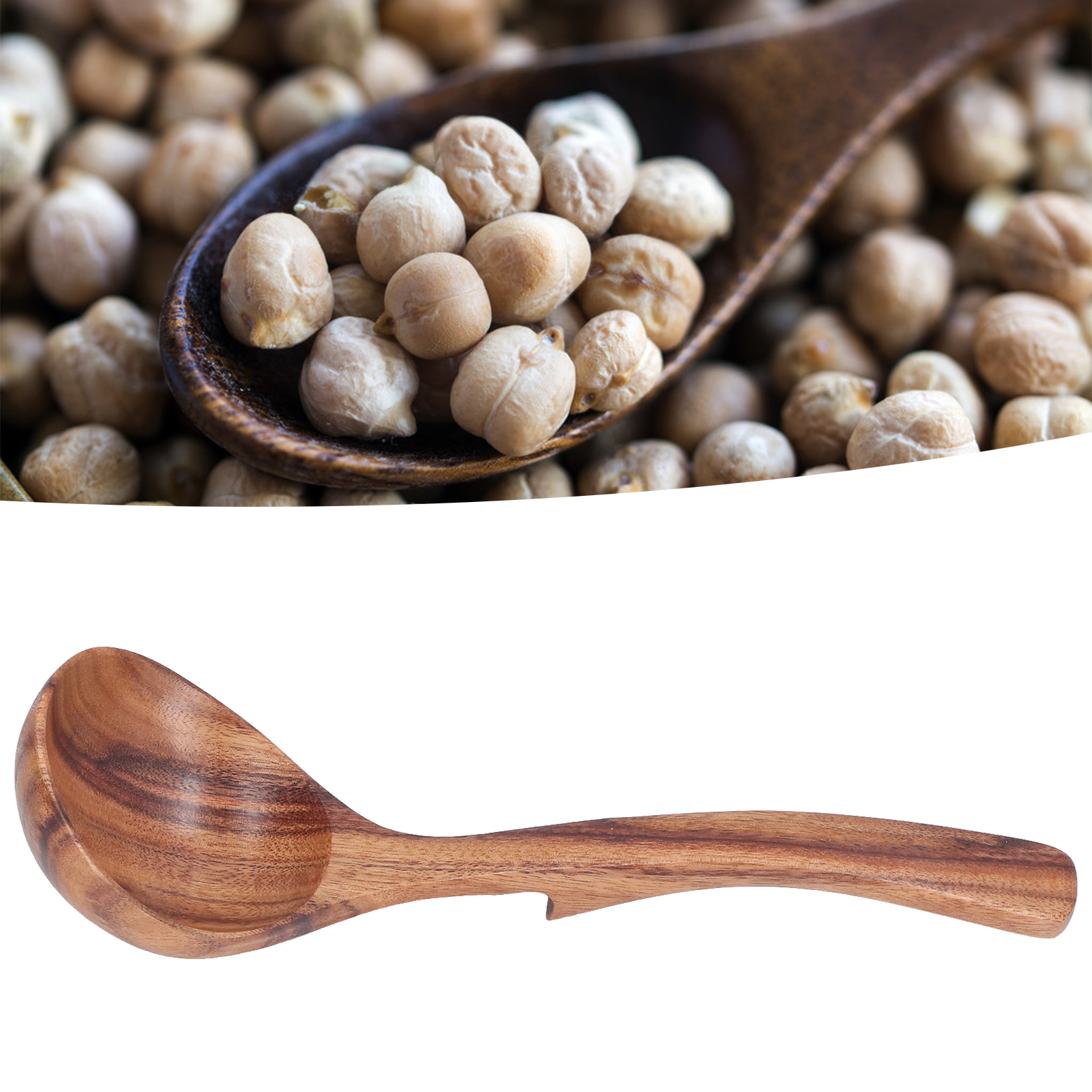 Holzlöffel Für Suppe Und Brei, Küchenutensilien, Löffel, Haushaltslöffel, Kinderlöffel, Kleiner Gebogener Hakenlöffel Für Reiswasser.