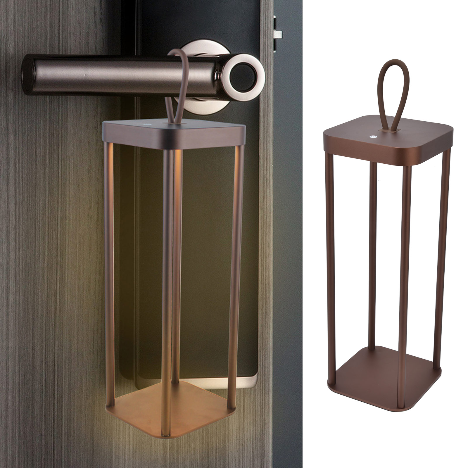 Tragbare, Kabellose Led-lampe, Usb-aufladbar, Hängelampe Für Camping, Ideal Für Gartenpartys, Tischdekoration, Barempfänge, Dekorative Tischlampe, Braun